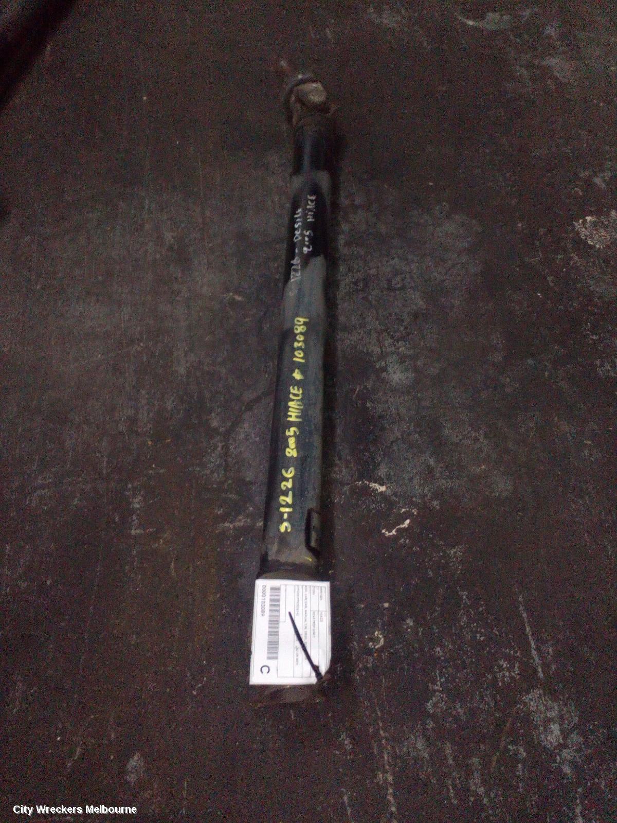 TOYOTA HIACE REAR DRIVE SHAFT, KDH, LWB/SWB, MANUAL T/M, DIESEL, 03/2005 - 04/2019 - Image 1