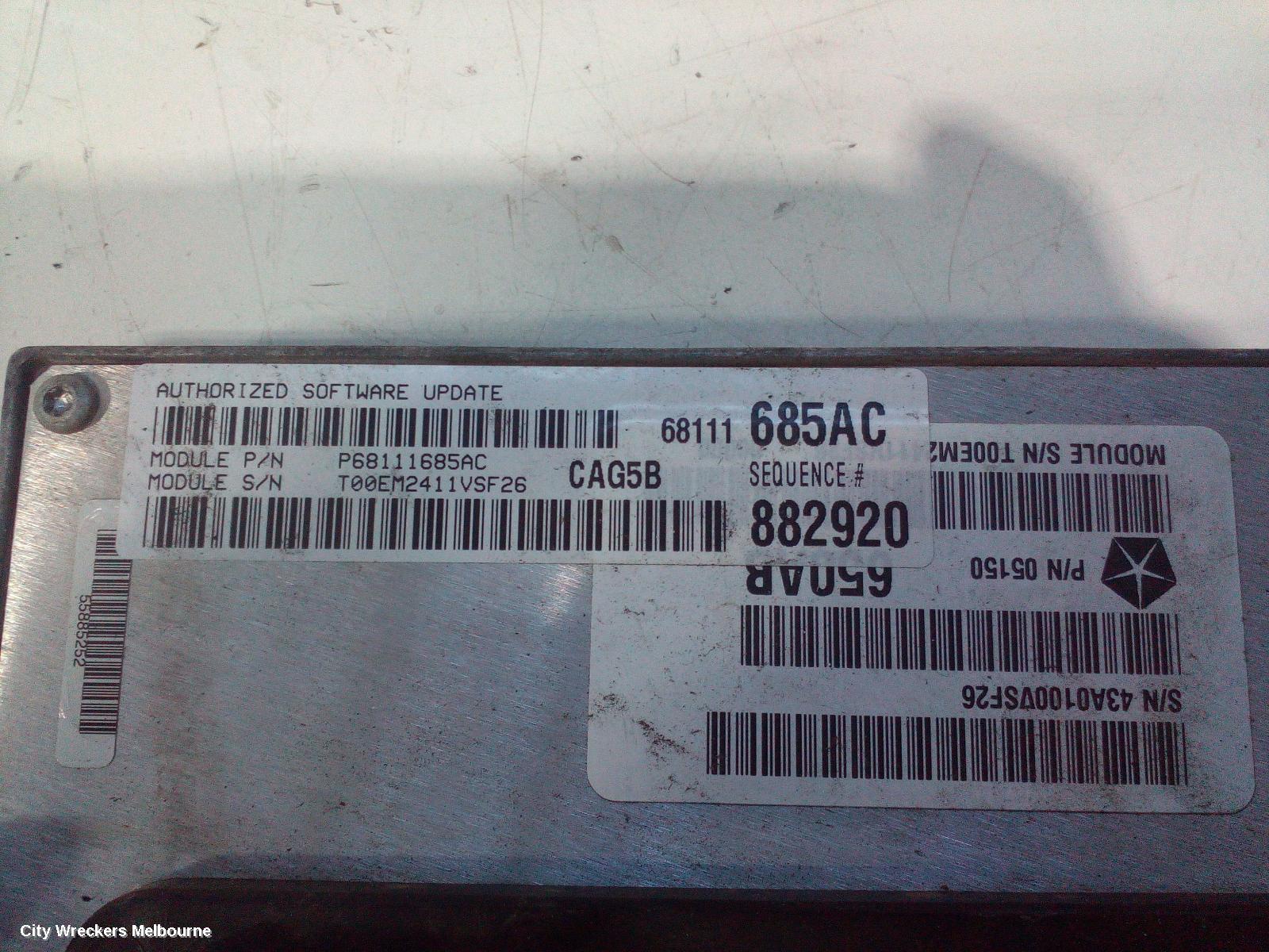 JEEP GRANDCHEROKEE ECU, ENGINE ECU, 3.6, PETROL, ECU ONLY, WK, 10/2010 ONWARDS - Image 3