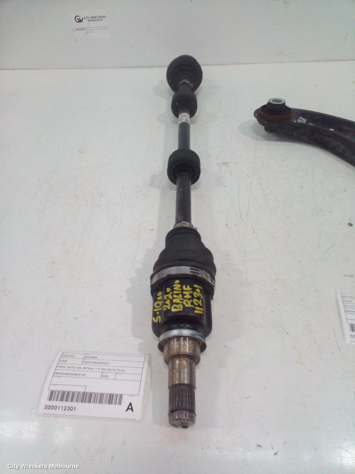 SUZUKI BALENO RIGHT DRIVESHAFT, FRONT, AUTO T/M, PETROL, 1.4, EW, 04/2016 - 12/2022 - Image 2