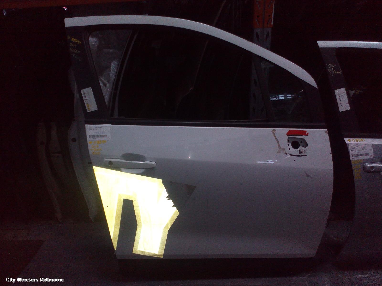 HOLDEN TRAX RIGHT FRONT DOOR, TJ SERIES, 08/2013 - 12/2020 - Image 1
