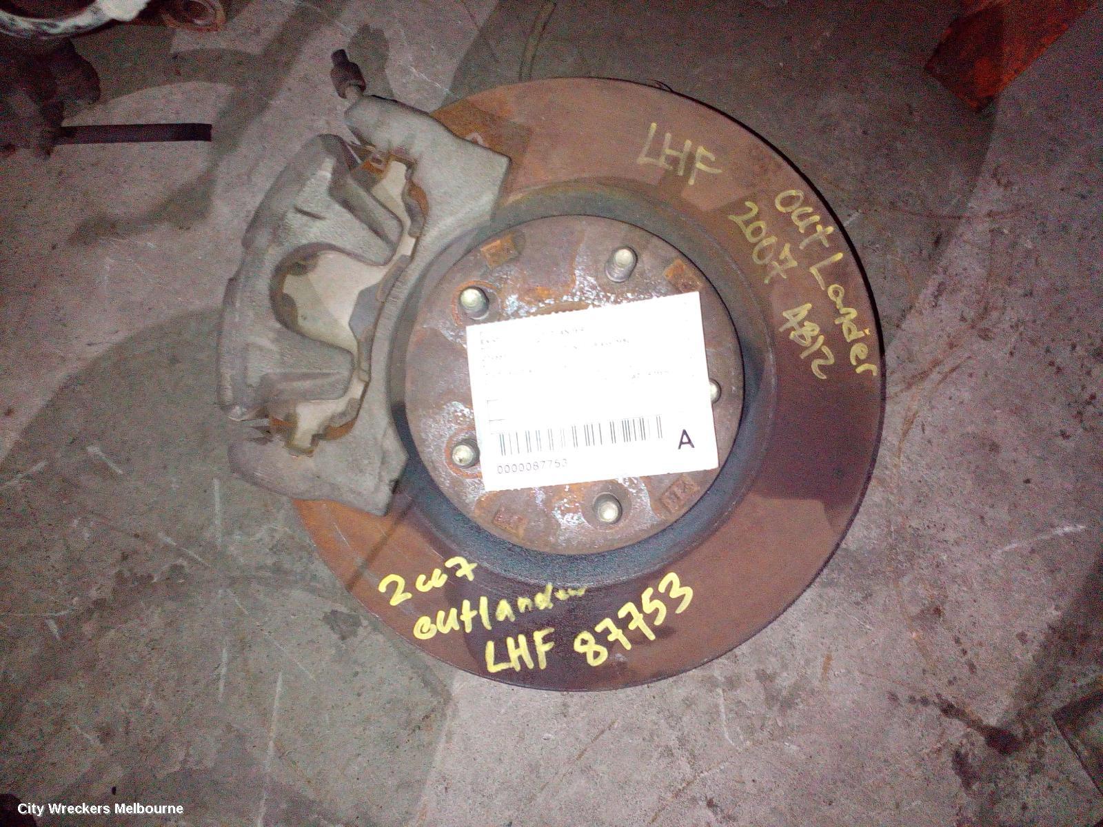 MITSUBISHI OUTLANDER LEFT FRONT HUB ASSEMBLY, ZG-ZL, FWD/AWD, 11/2006 ONWARDS - Image 2