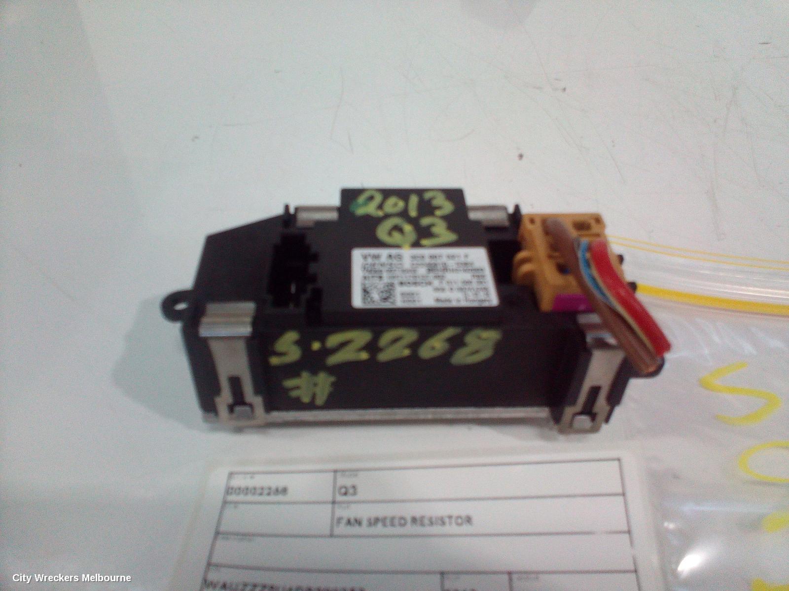 AUDI Q3 FAN SPEED RESISTOR - Image 3