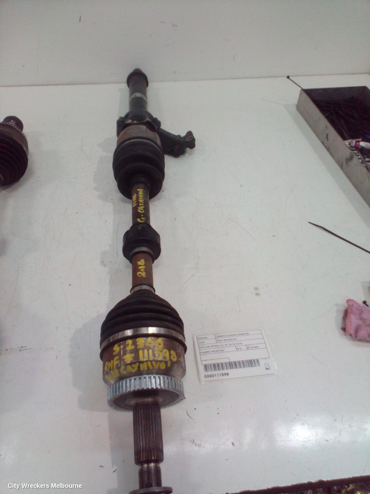 KIA CARNIVAL/GRAND CARNIVAL RIGHT DRIVESHAFT, AUTO T/M, PETROL, 3.3, YP, 02/2015 - 10/2020 - Image 2