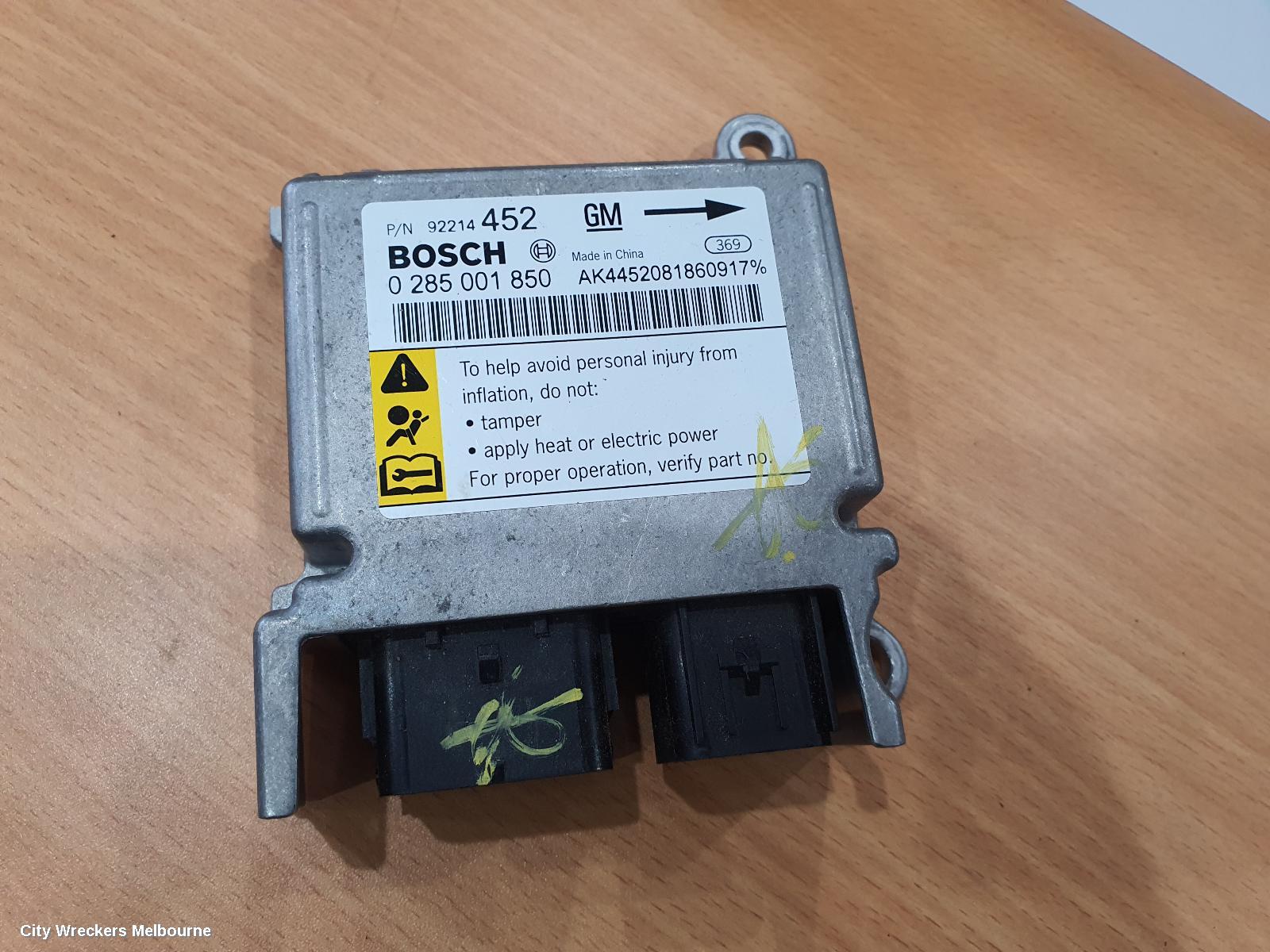 HOLDEN COMMODORE AIRBAG MODULE/SENSOR, MODULE, VE, P/N 92214452, 08/2006 - 04/2013 - Image 2