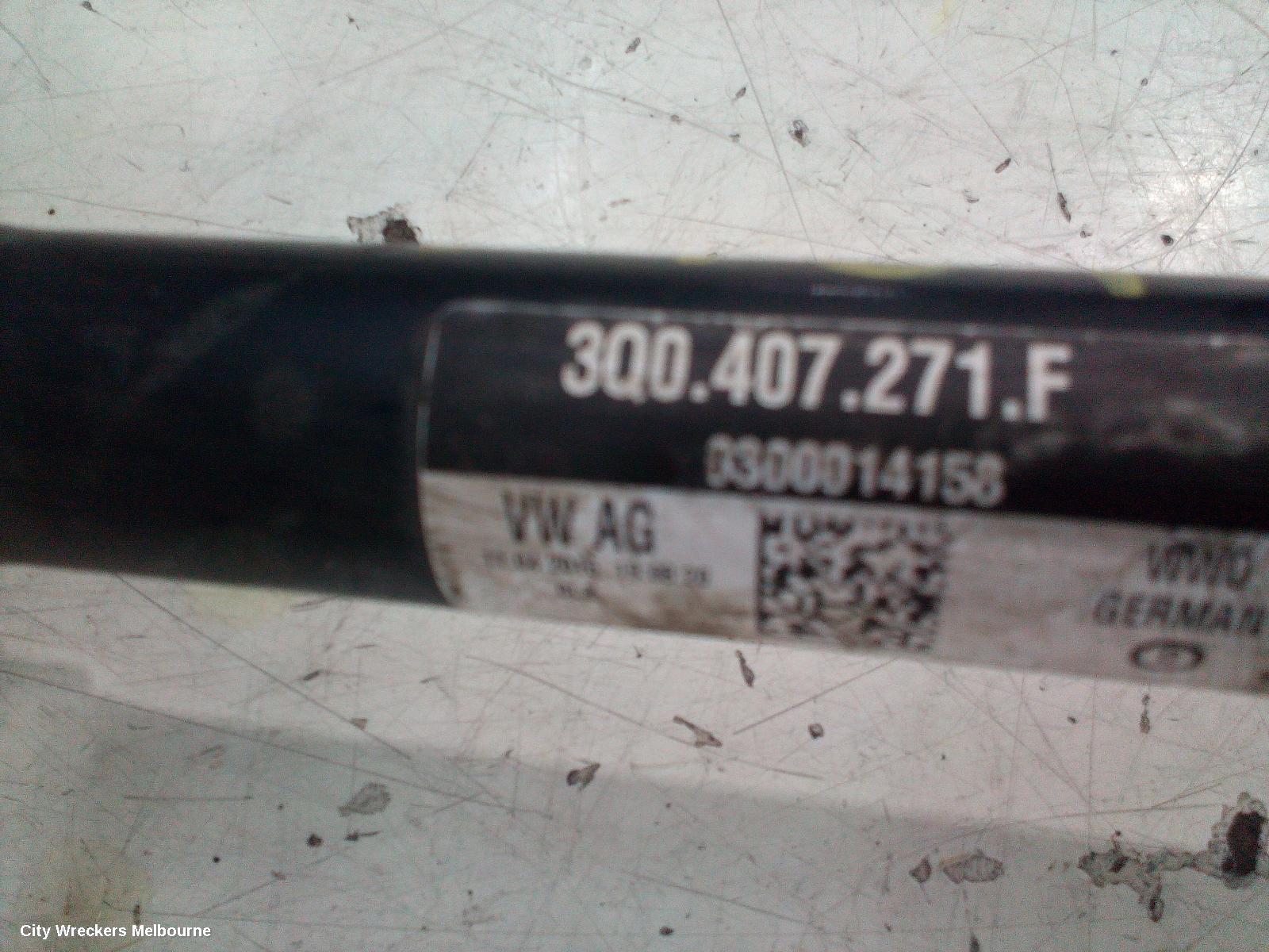 VOLKSWAGEN PASSAT LEFT DRIVESHAFT, FRONT, PETROL, 1.8, TURBO, B8/MK7, 06/2015 - 10/2019 - Image 1