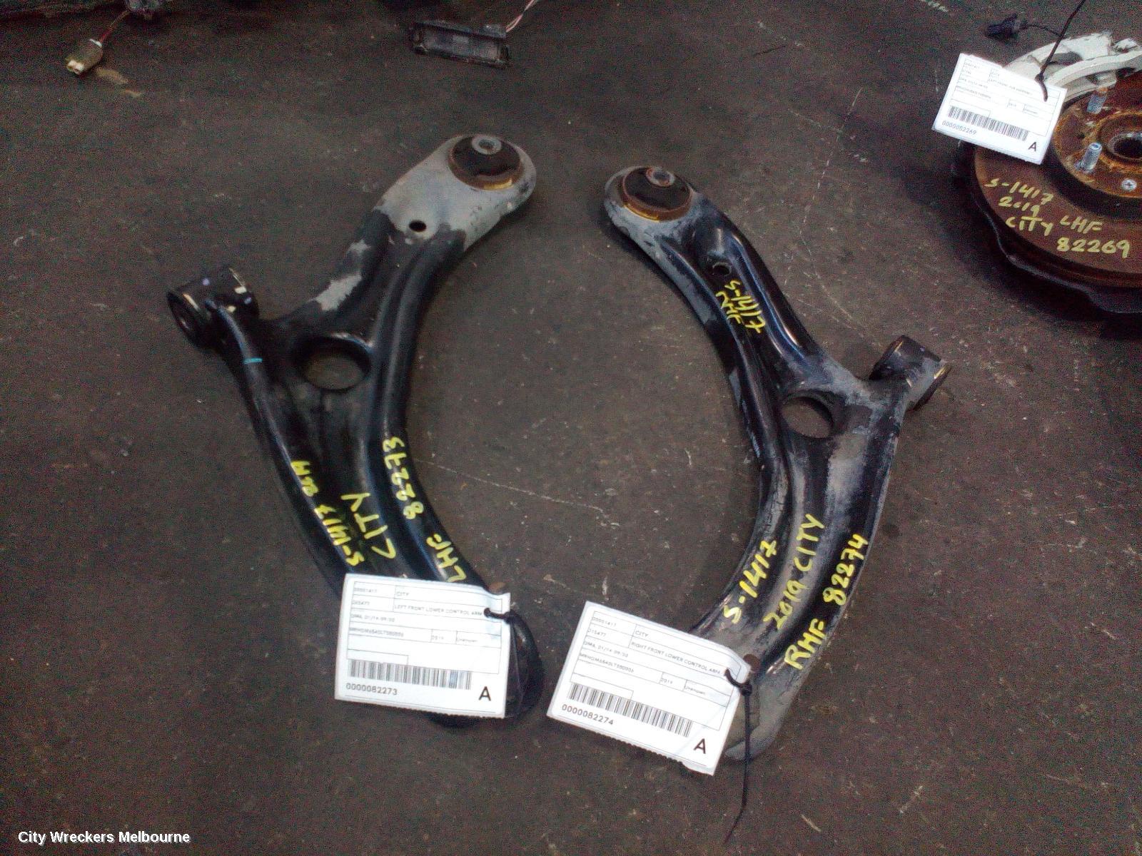 HONDA CITY LEFT FRONT LOWER CONTROL ARM, GM6, 01/2014 - 09/2020 - Image 2