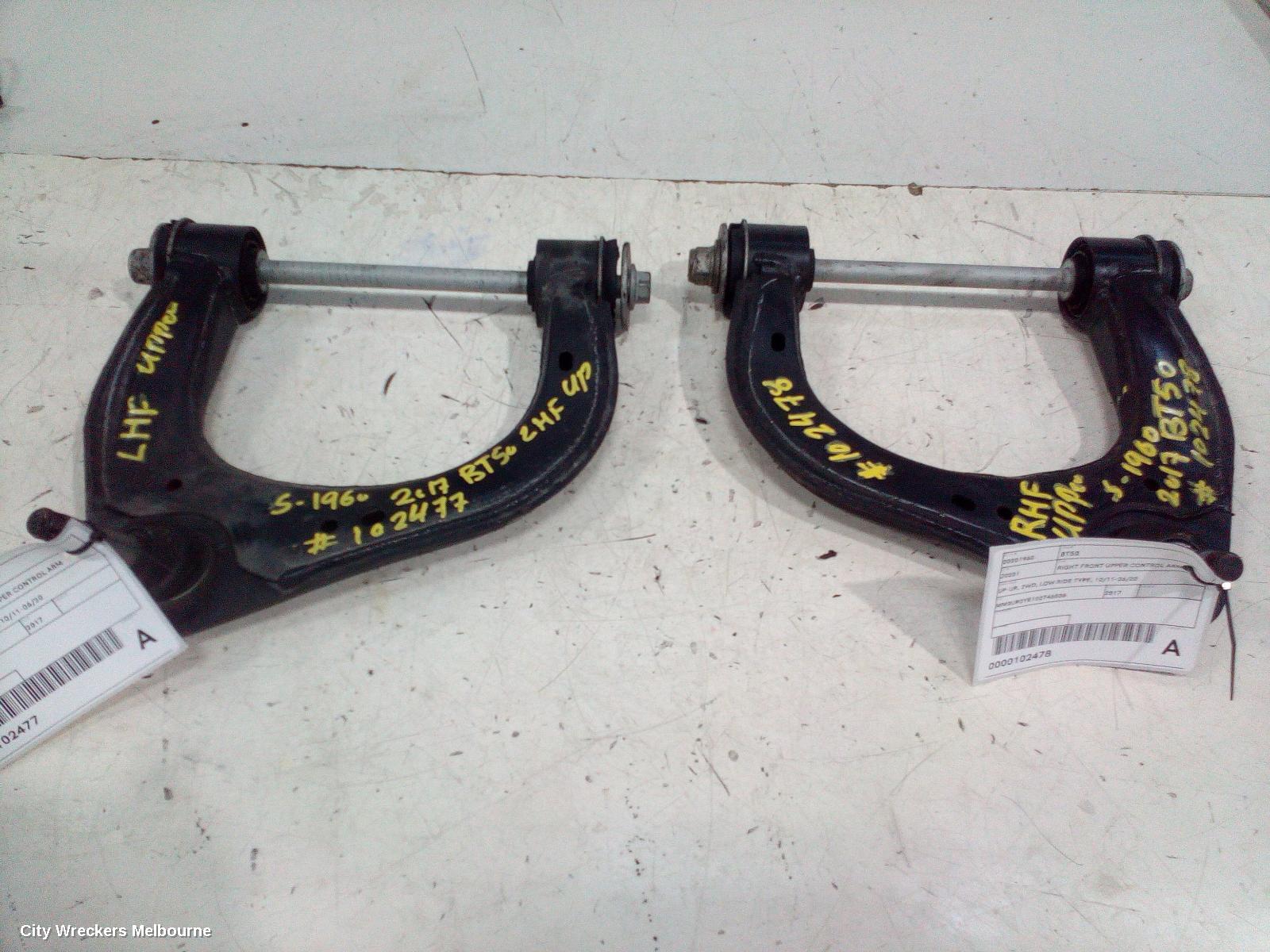 MAZDA BT50 LEFT FRONT UPPER CONTROL ARM, UP-UR, 2WD, LOW RIDE TYPE, 10/2011 - 06/2020 - Image 3