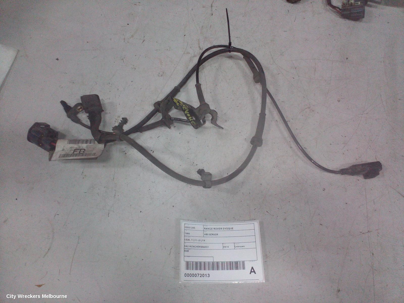 LAND ROVER RANGEROVER EVOQUE ABS SENSOR, L538, 11/2011 - 01/2019 - Image 2