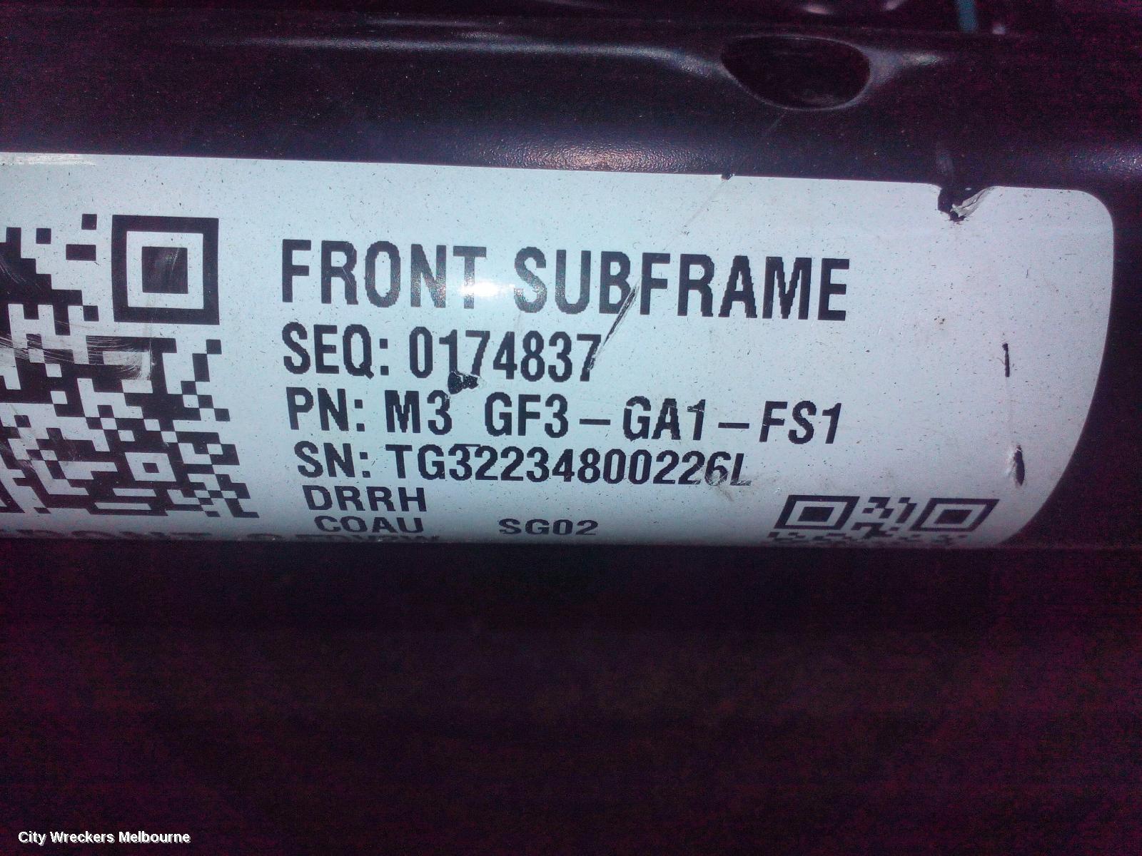 TESLA MODEL 3 FRT XMEMBER/CRADLE, 1ST GEN, 06/2019 ONWARDS - Image 3
