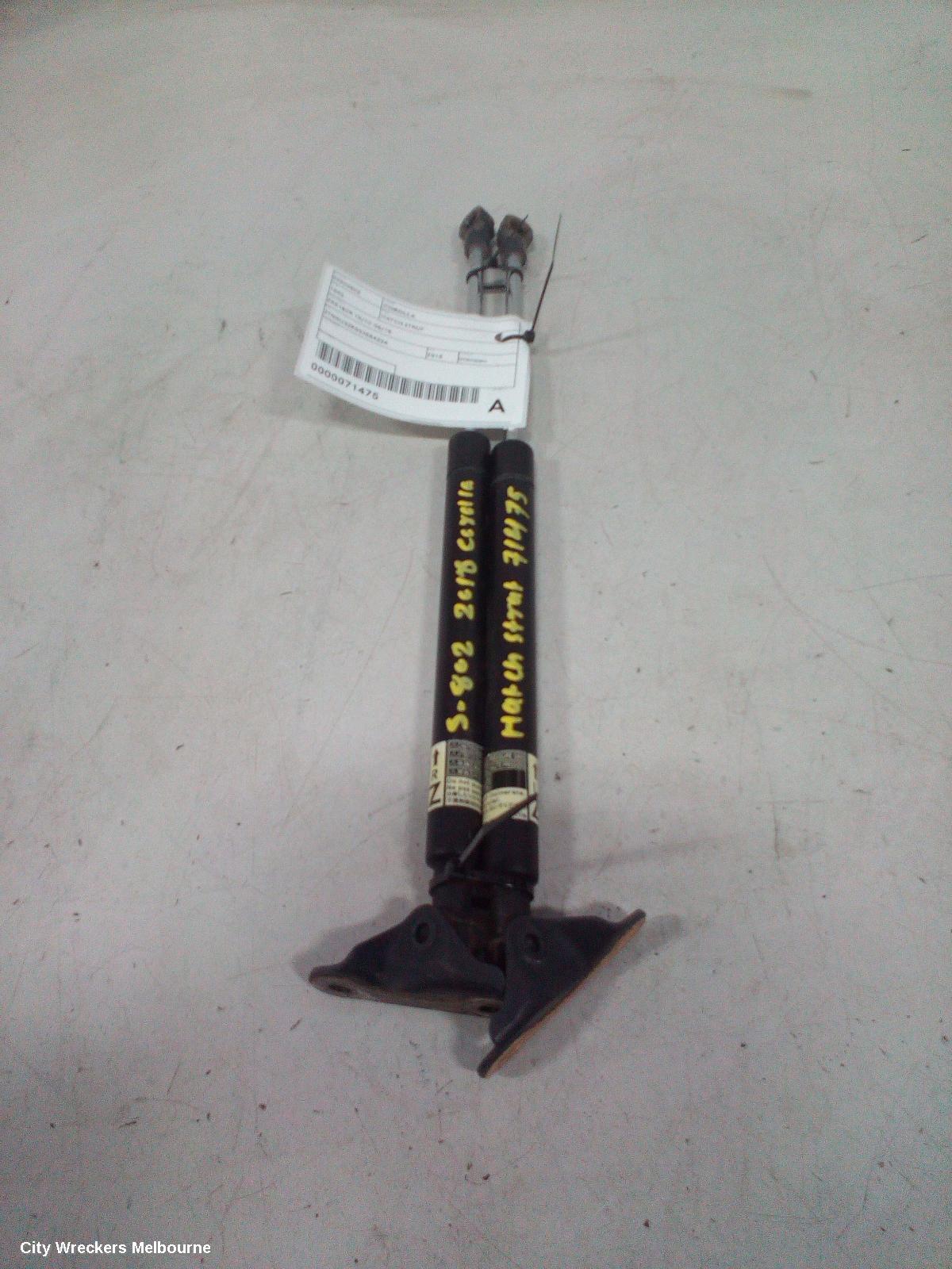 TOYOTA COROLLA HATCH STRUT, ZRE182R 10/2012 - 06/2018 - Image 1