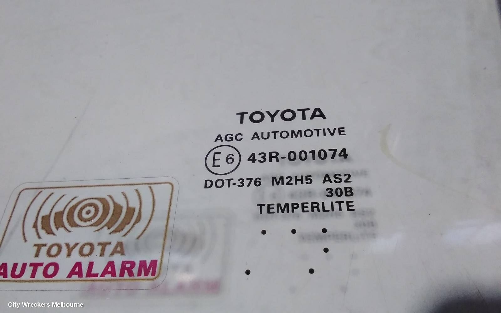 TOYOTA KLUGER LEFT FRONT DOOR WINDOW, GSU50/GSU55, 12/2013 - 02/2021 - Image 3