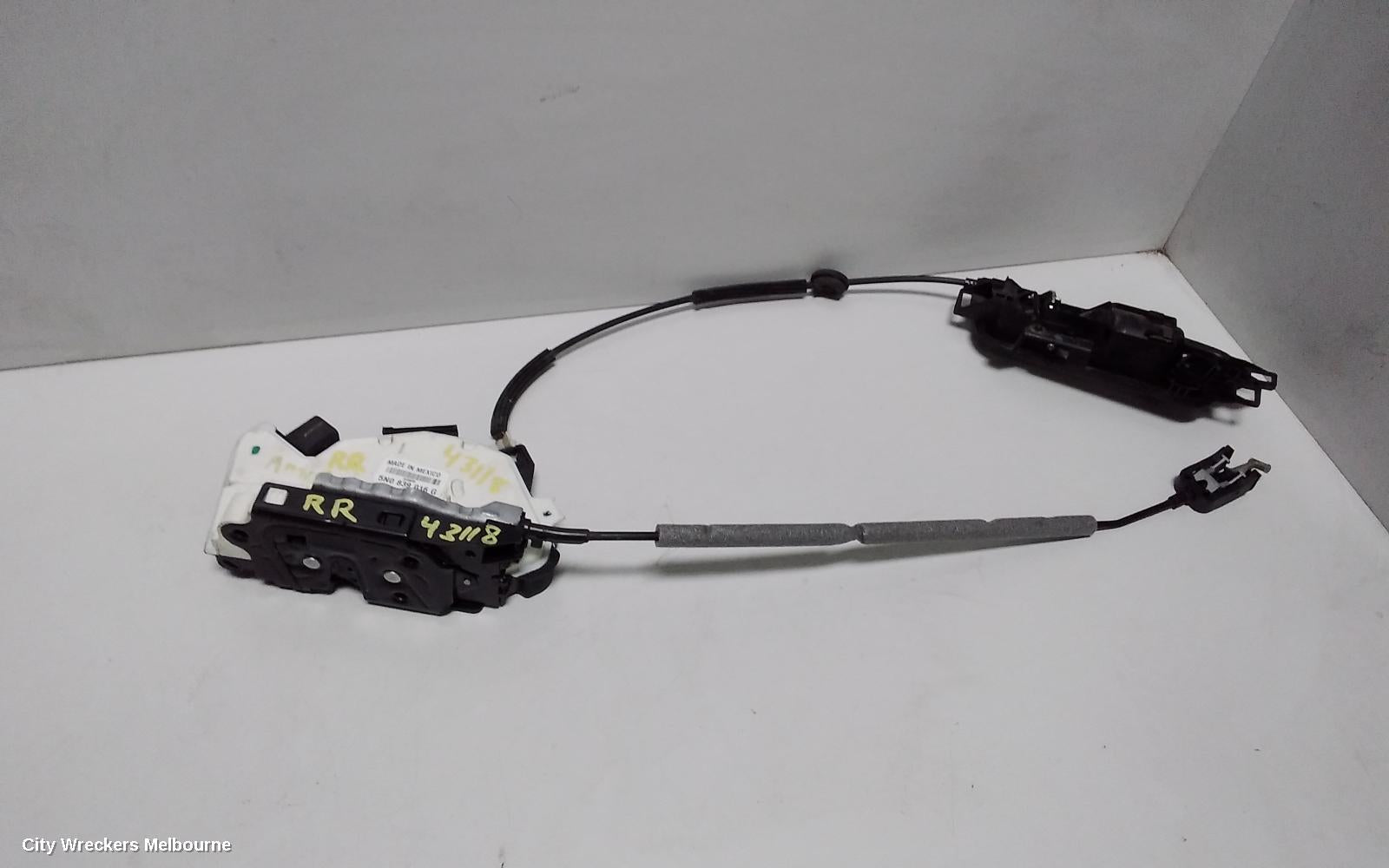 VOLKSWAGEN AMAROK DOOR/BOOT/GATE LOCK, RIGHT REAR DOOR LOCK, P/N 5N0839016G, 2H, 12/2010 ONWARDS - Image 2