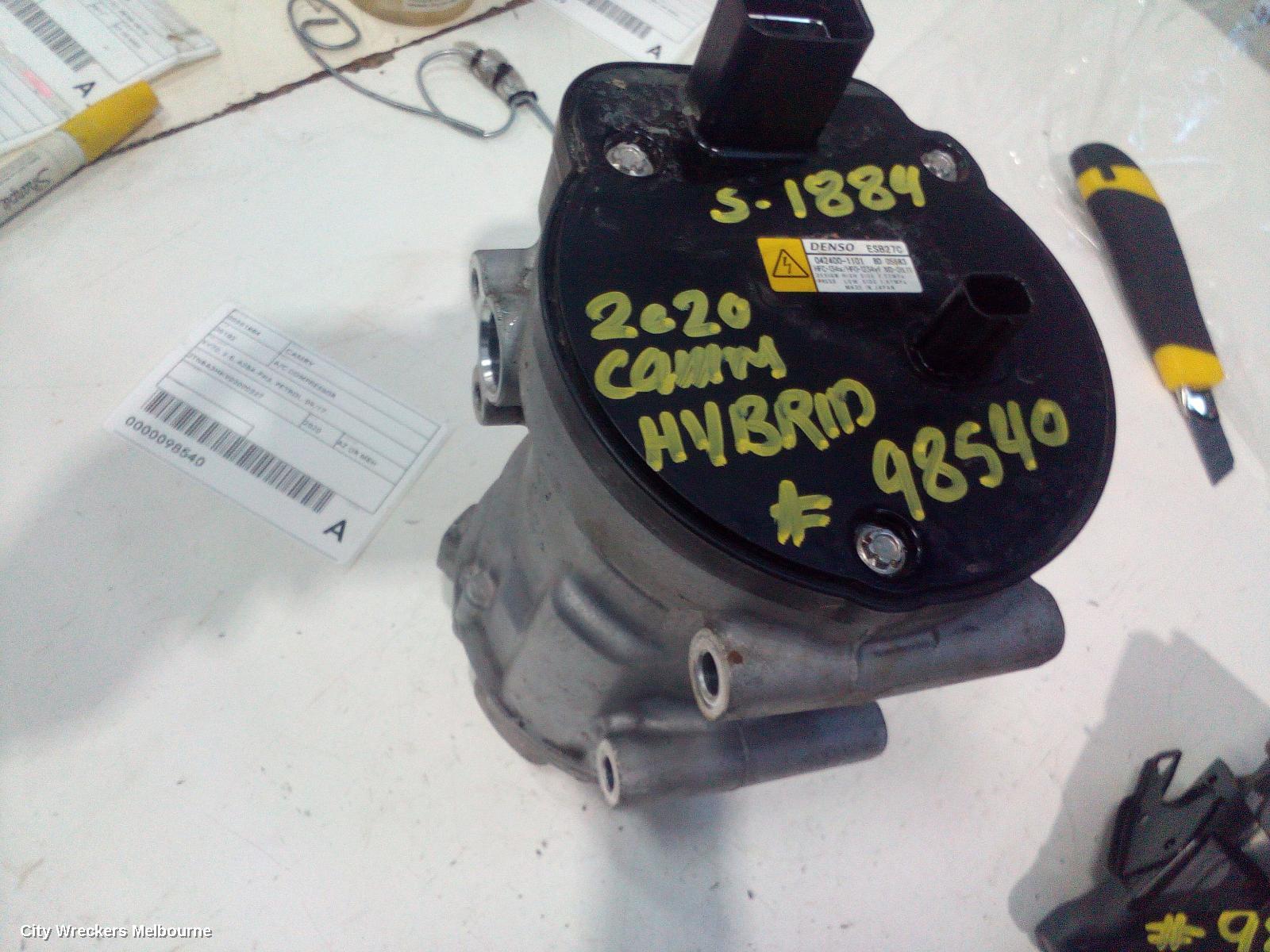 TOYOTA CAMRY A/C COMPRESSOR, XV70, 2.5, A25A-FXS, PETROL, HEV, 09/2017 ONWARDS - Image 2