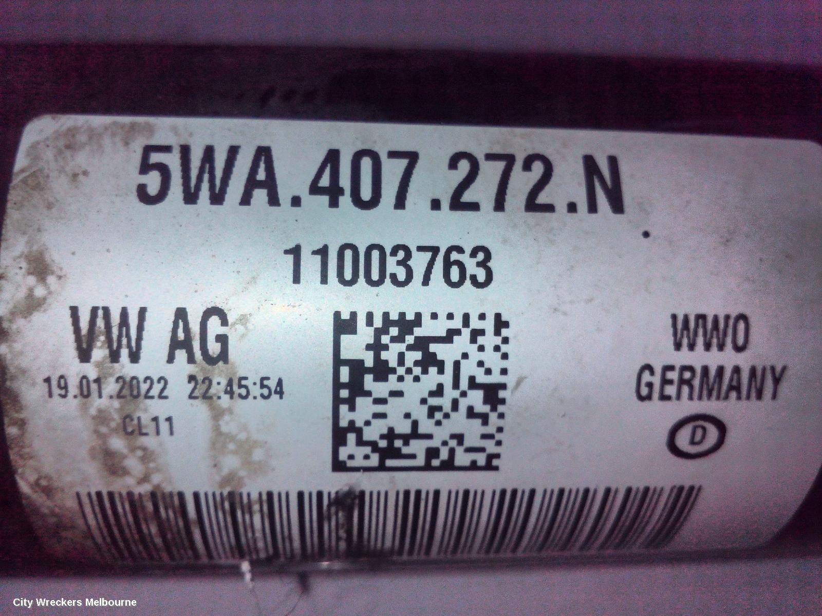 VOLKSWAGEN GOLF RIGHT DRIVESHAFT, FRONT, AUTO T/M, 1.4, PETROL, DJKA CODE, GEN 8, 09/2020 ONWARDS - Image 3