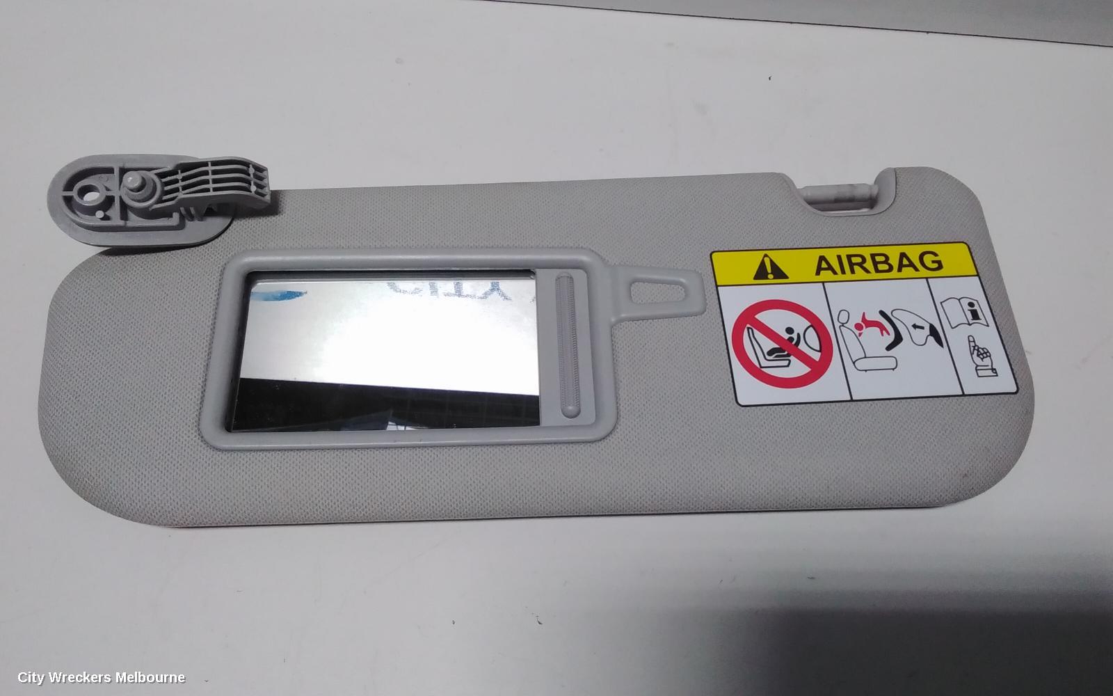 HYUNDAI I30 SUNVISOR, GD, LH SIDE, W/ MIRROR, NON COURTESY LIGHT TYPE, 03/2012 - 02/2017 - Image 3