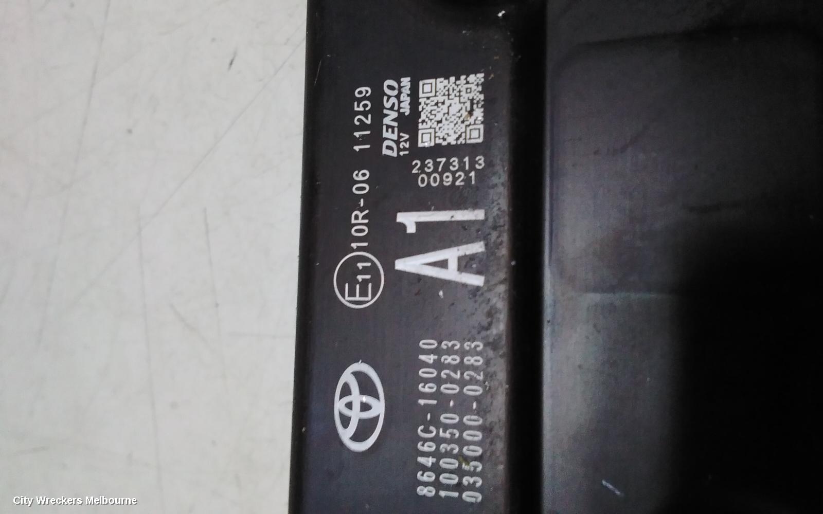 TOYOTA COROLLA CROSS REVERSE CAMERA, XG10, FRONT RADAR SENSOR (WINDSCREEN MOUNTED), 01/2022 ONWARDS - Image 2