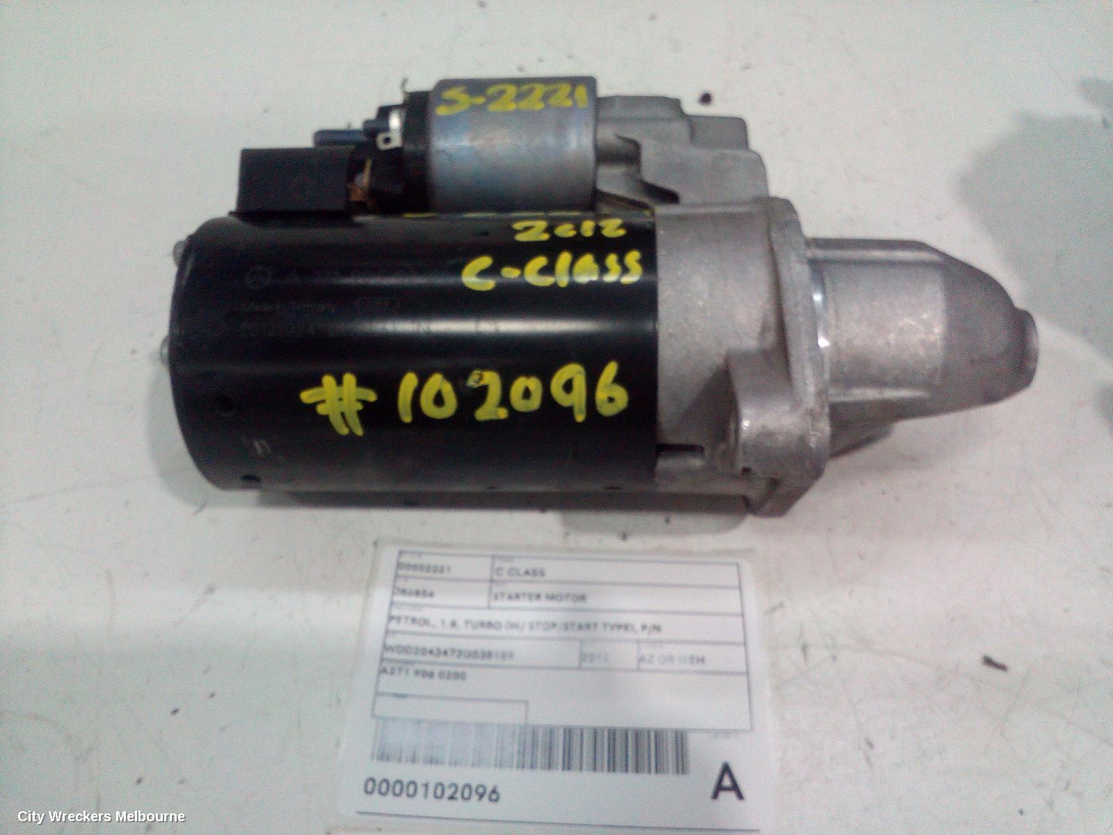 MERCEDES C CLASS STARTER, PETROL, 1.8, TURBO (W/ STOP/START TYPE), P/N A2719060200, W204/C204, 01/2010 - 01/2015 - Image 1