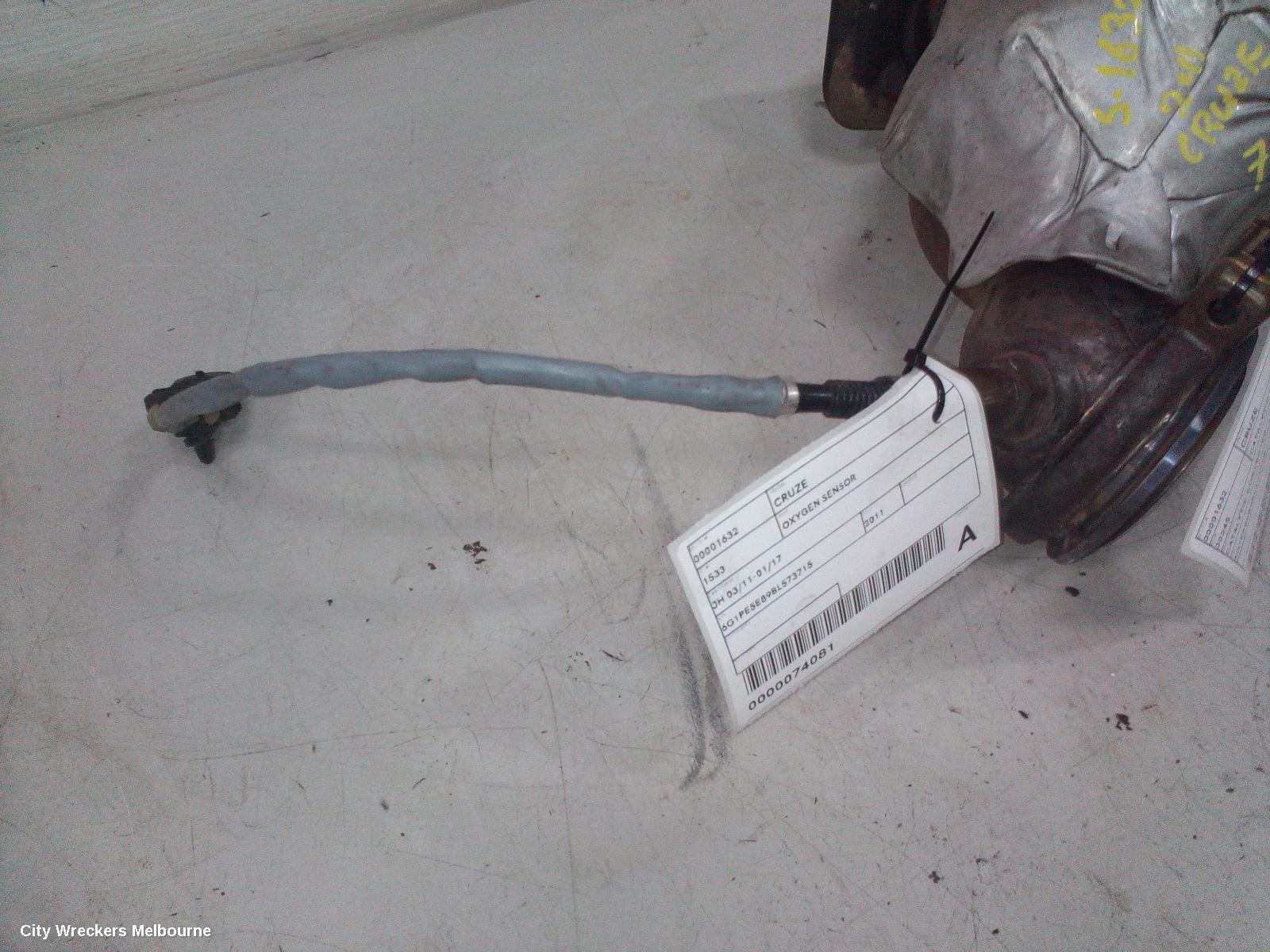 HOLDEN CRUZE OXYGEN SENSOR, JH 03/2011 - 01/2017 - Image 1
