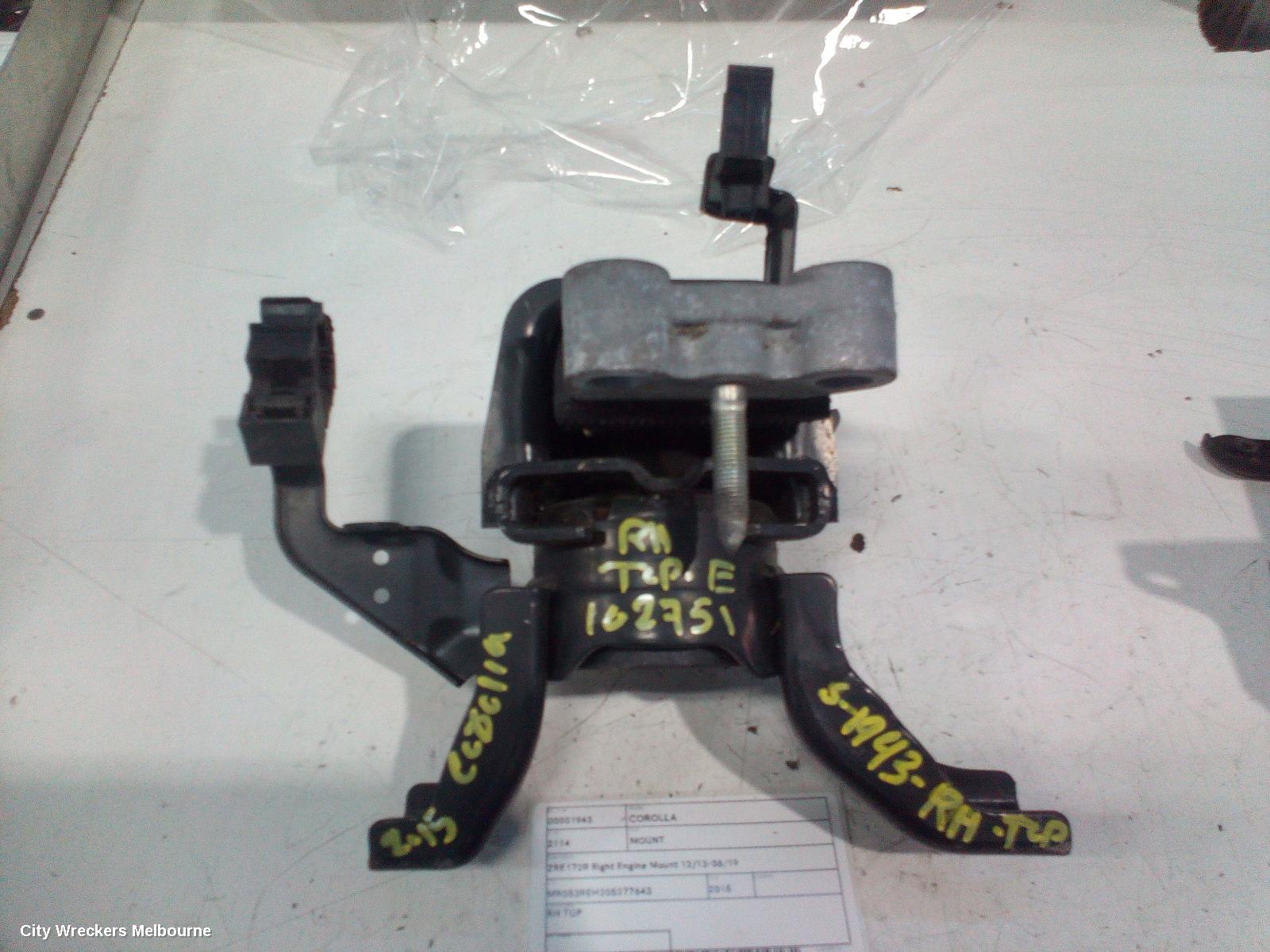TOYOTA COROLLA MOUNT, ZRE172R RIGHT ENGINE MOUNT 12/2013 - 06/2019 - Image 2