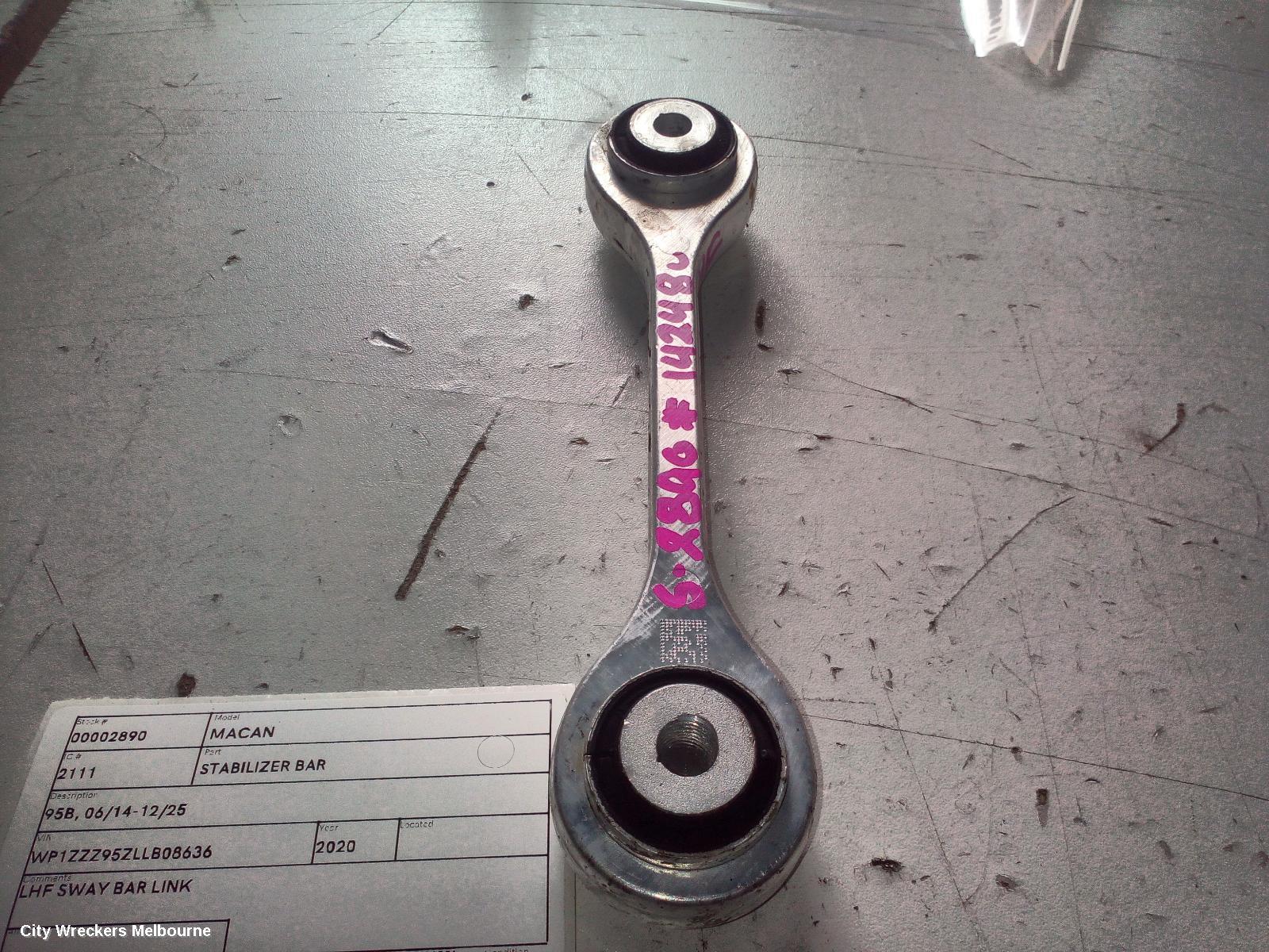 PORSCHE MACAN STABILISER BAR, 95B, 06/2014 - 12/2025 - Image 1