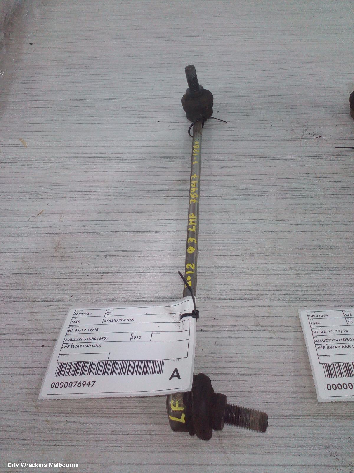 AUDI Q3 STABILISER BAR, 8U, 03/2012 - 12/2018 - Image 1