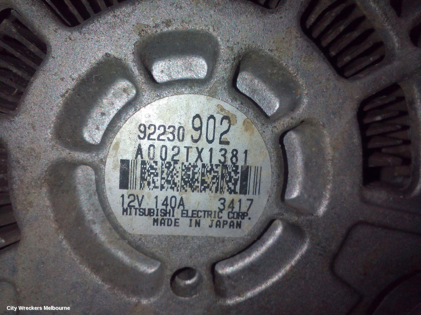 HOLDEN COMMODORE ALTERNATOR, 3.6, LFX/LWR, VF, 05/2013 - 12/2017 - Image 3