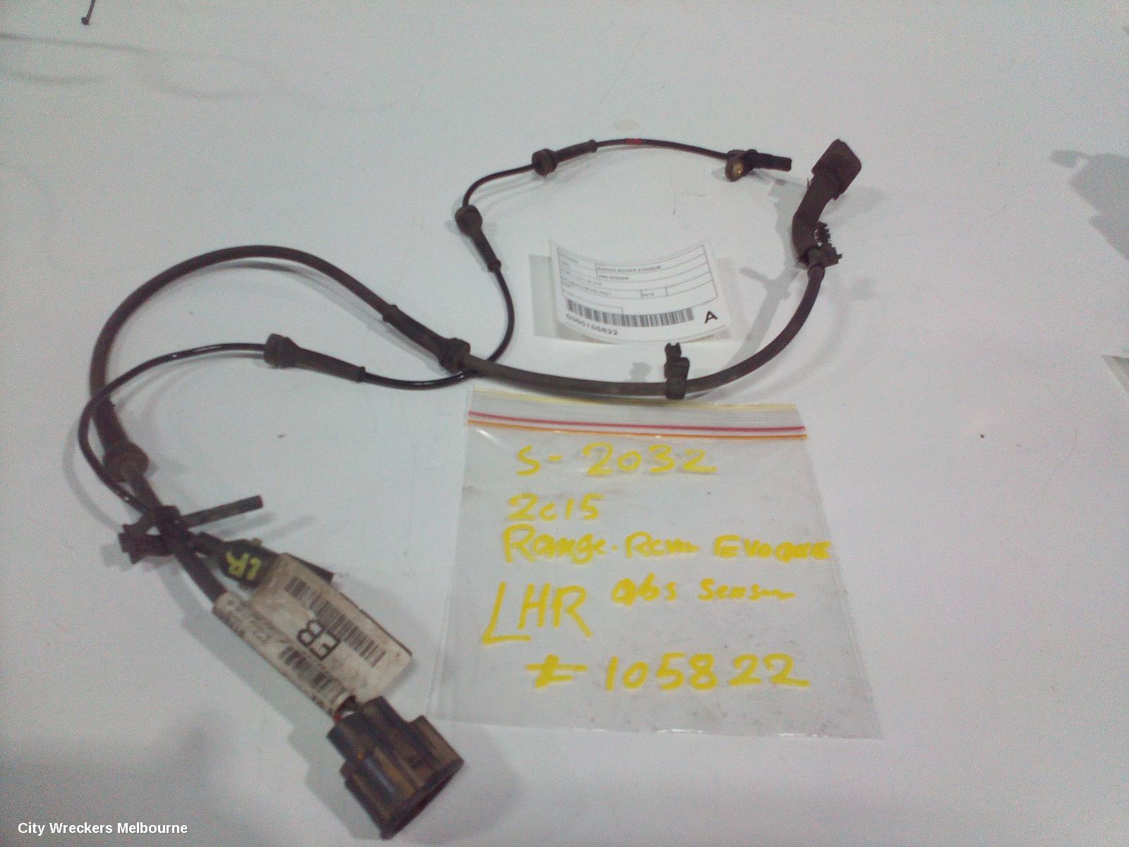 LAND ROVER RANGEROVER EVOQUE ABS SENSOR, L538, LH REAR, 11/2011 - 01/2019 - Image 1