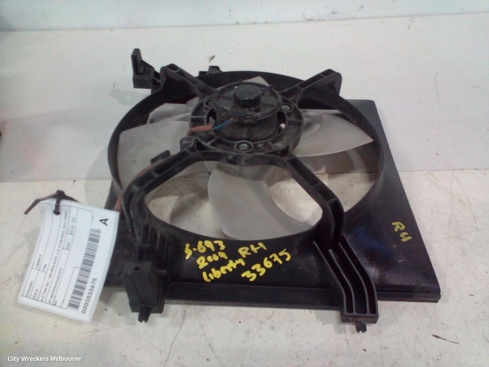 SUBARU LIBERTY FAN, A/C FAN (RH - DRIVERS SIDE), 2.5, EJ25/FB25, NON TURBO, 5TH GEN, 5 BLADES, 07/2009 - 11/2014 - Image 1