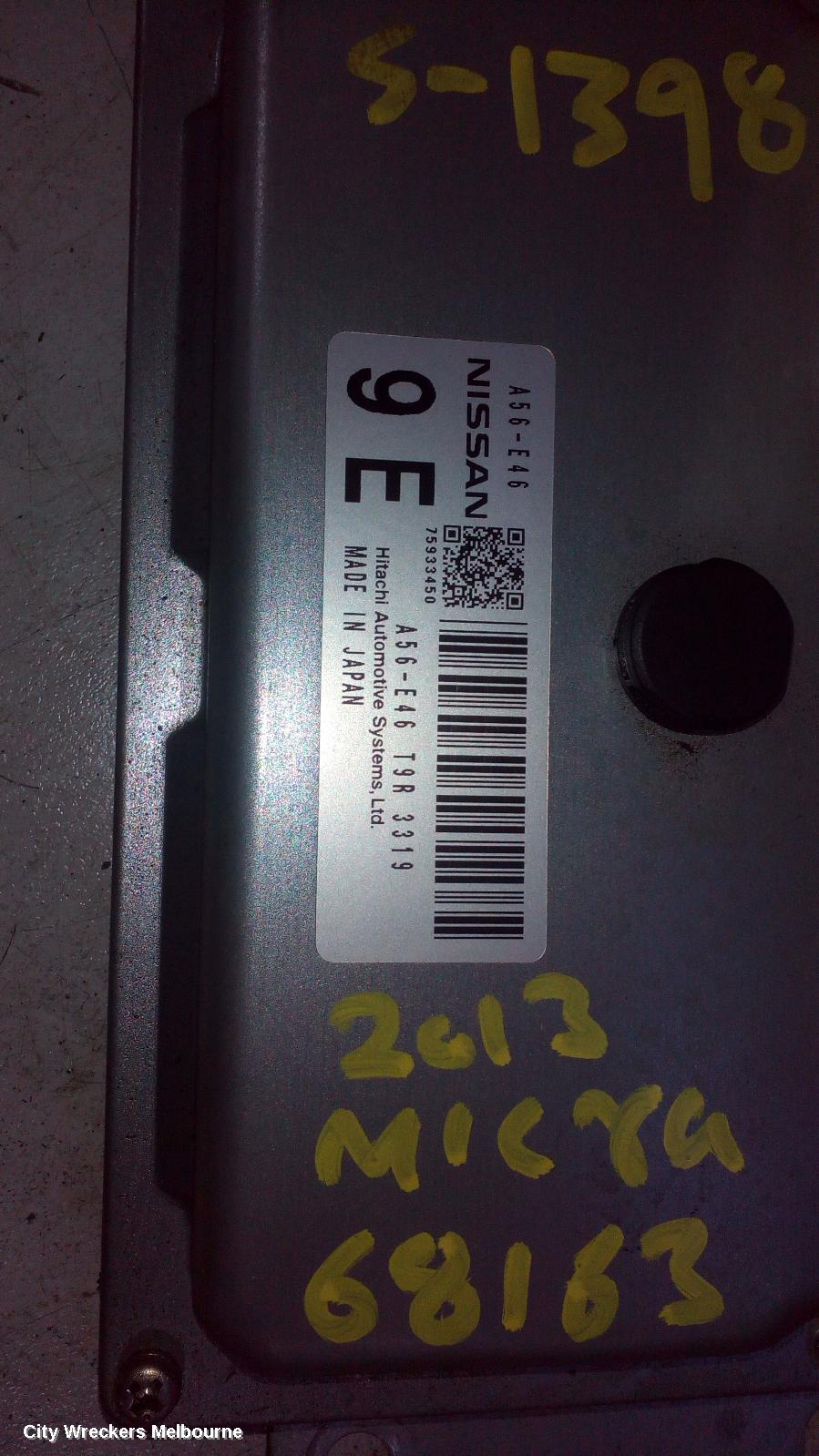 NISSAN MICRA ECU, ENGINE ECU, 1.2, AUTO T/M, ECU ONLY, K13, 10/2010 - 12/2016 - Image 2
