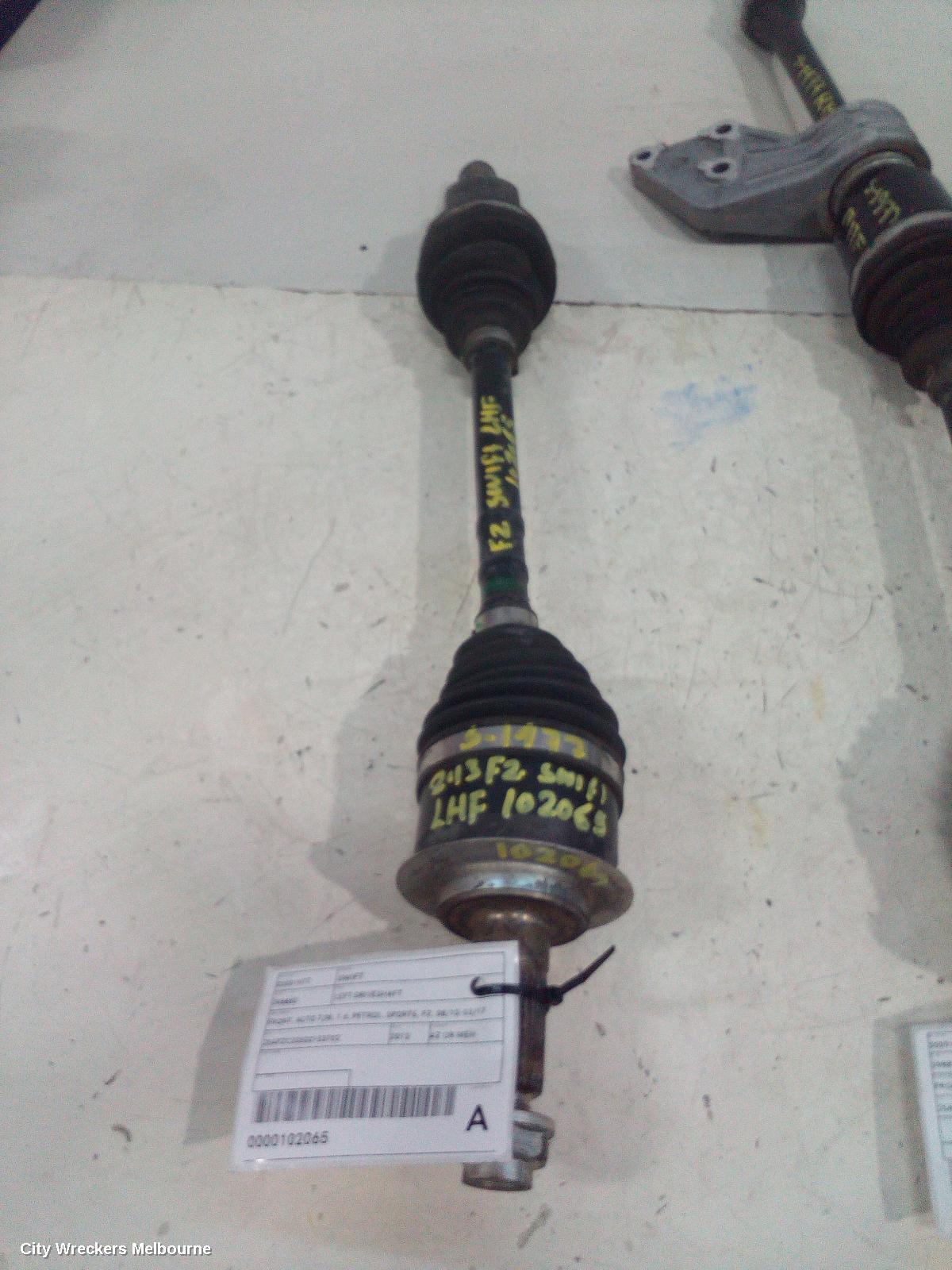 SUZUKI SWIFT LEFT DRIVESHAFT, FRONT, AUTO T/M, 1.6, PETROL, SPORTS, FZ, 08/2010 - 03/2017 - Image 2