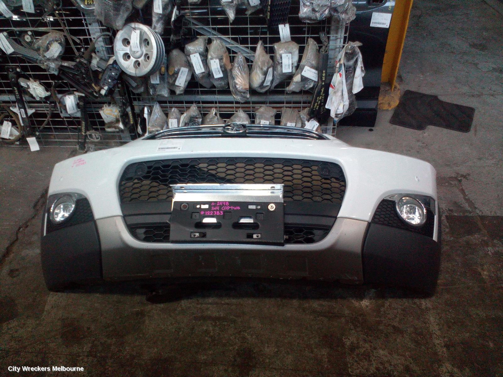HOLDEN CAPTIVA FRONT BUMPER, BUMPER BAR (UPPER & LOWER), CG, CAPTIVA 7 (4TH VIN = C), W/ PARK SENSOR TYPE, 01/2014 - 09/2015 - Image 1