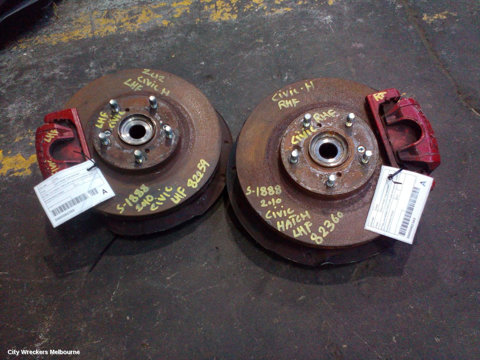 HONDA CIVIC RIGHT FRONT HUB ASSEMBLY, PETROL, 2.0, K20Z4, TYPE R, 8TH GEN (VIN SHHFN2), 06/2007 - 12/2011 - Image 2