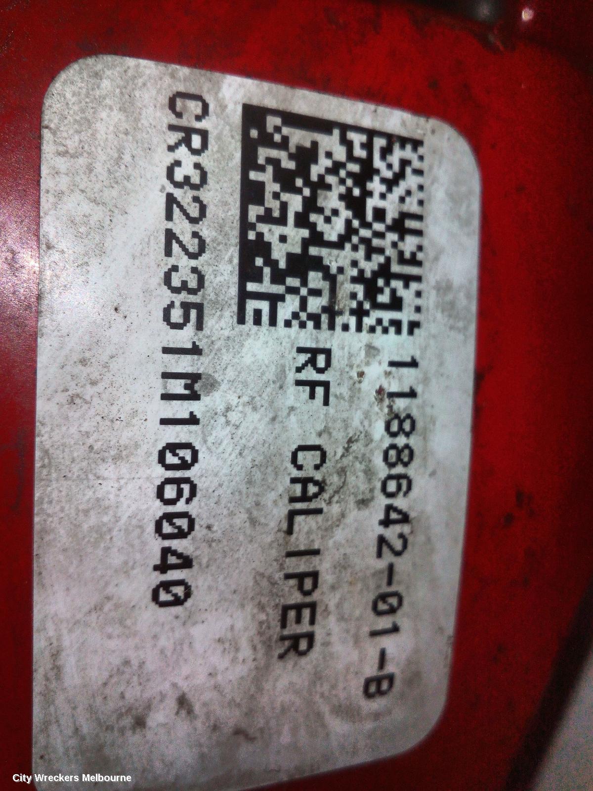 TESLA MODEL Y CALIPER, 1ST GEN, RH FRONT, PERFORMANCE TYPE, RED, 03/2022 ONWARDS - Image 3