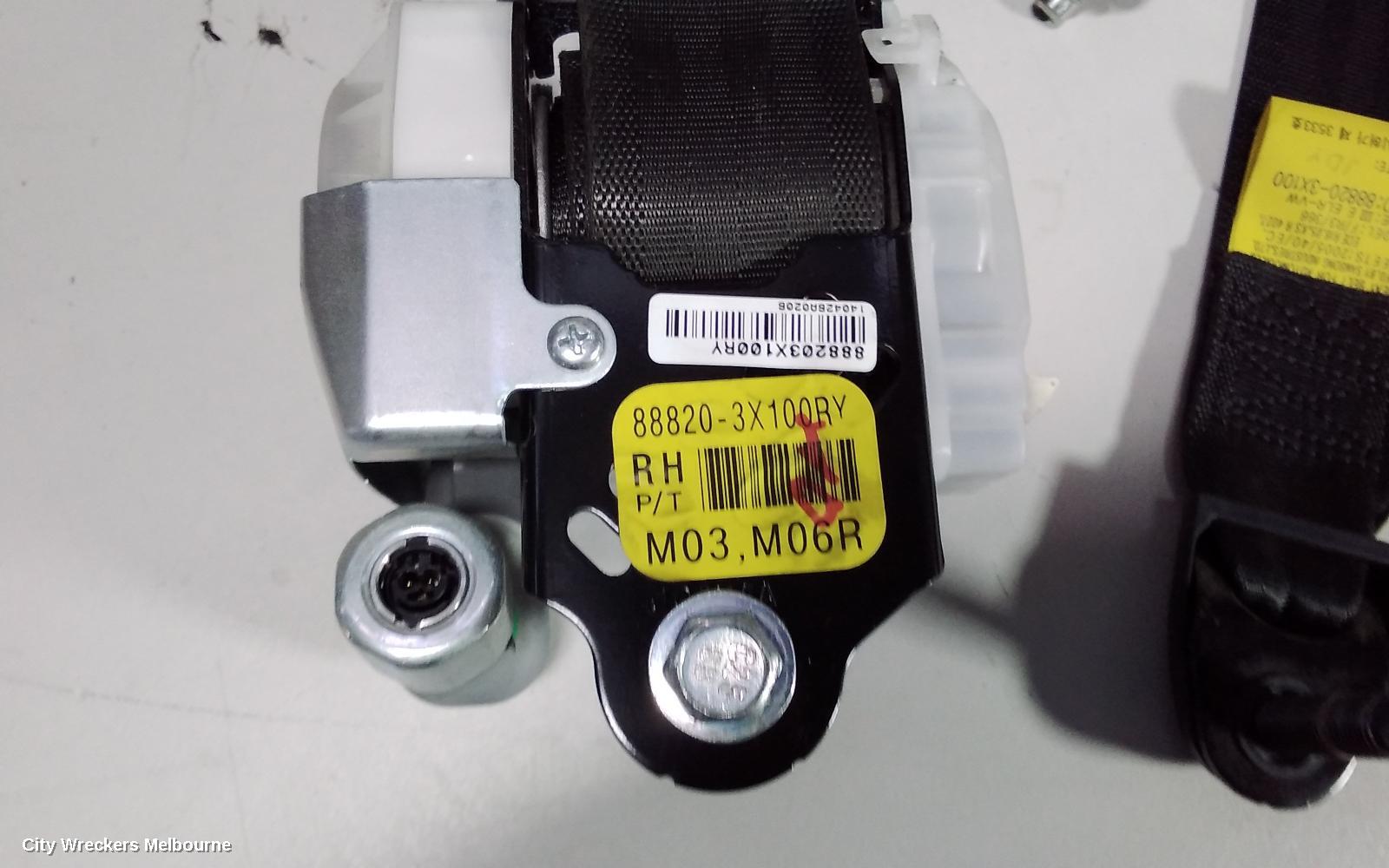 HYUNDAI ELANTRA SEATBELT/STALK, RH FRONT, SEAT BELT ONLY, MD, 03/2011 - 11/2015 - Image 3