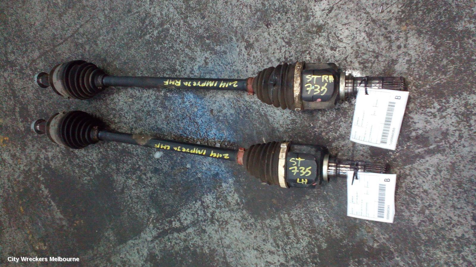 SUBARU IMPREZA RIGHT DRIVESHAFT, FRONT, G4, 01/2014 - 10/2016 - Image 2