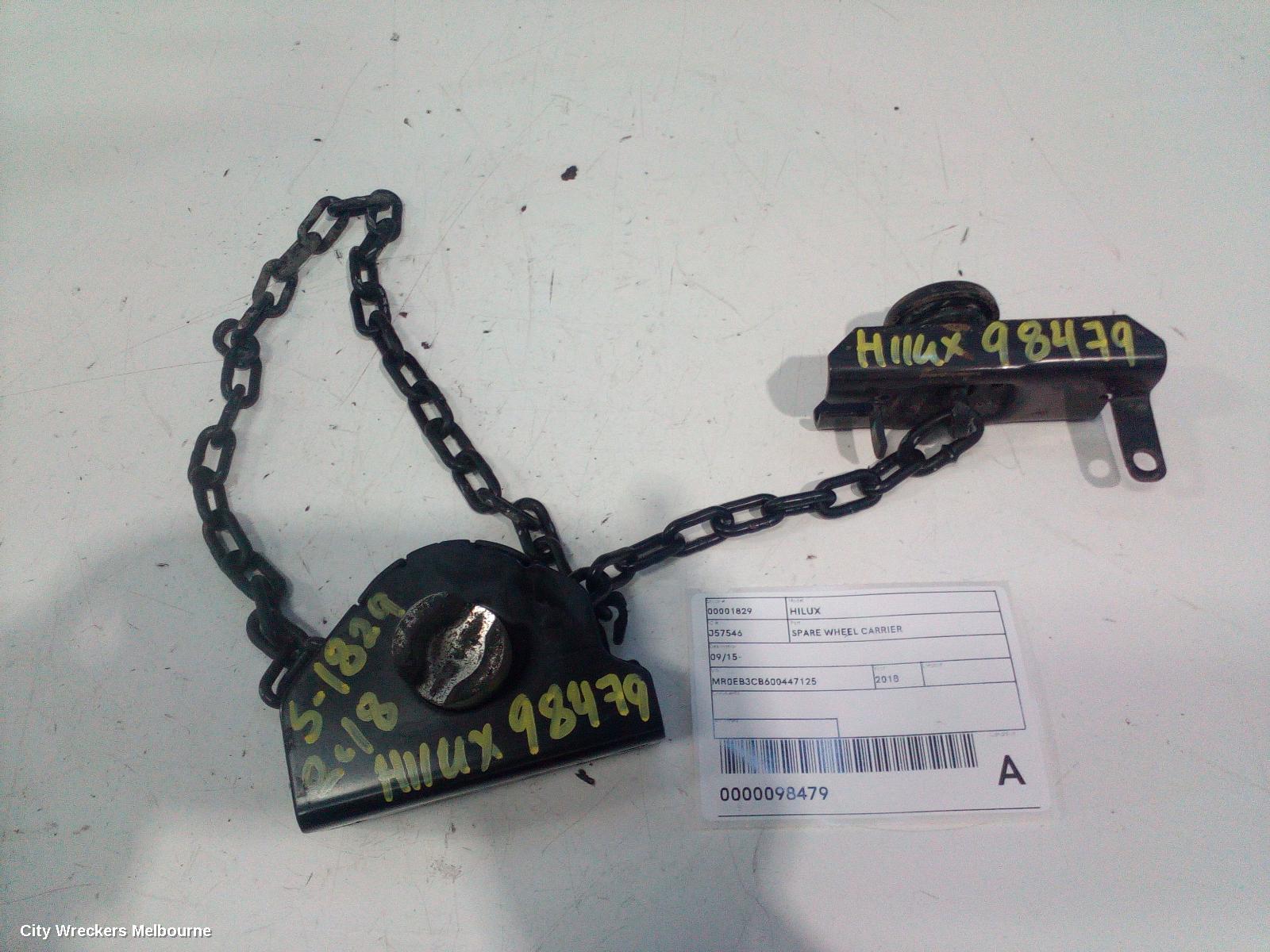 TOYOTA HILUX SPARE WHEEL CARRIER, 09/2015 ONWARDS - Image 2