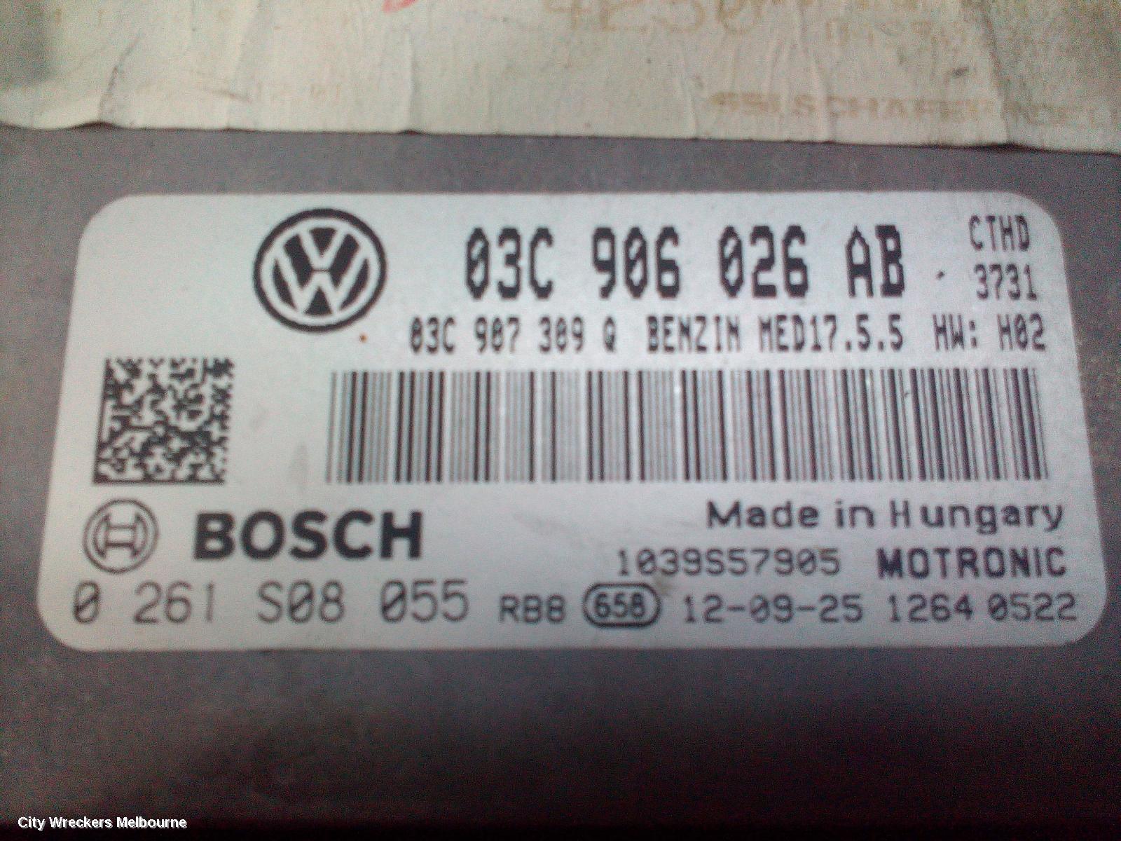 VOLKSWAGEN JETTA ECU, ENGINE ECU, PETROL, 1.4, CTHD CODE, TURBO/SCHARGED, ECU ONLY, 1B, 02/2011 - 12/2017 - Image 2