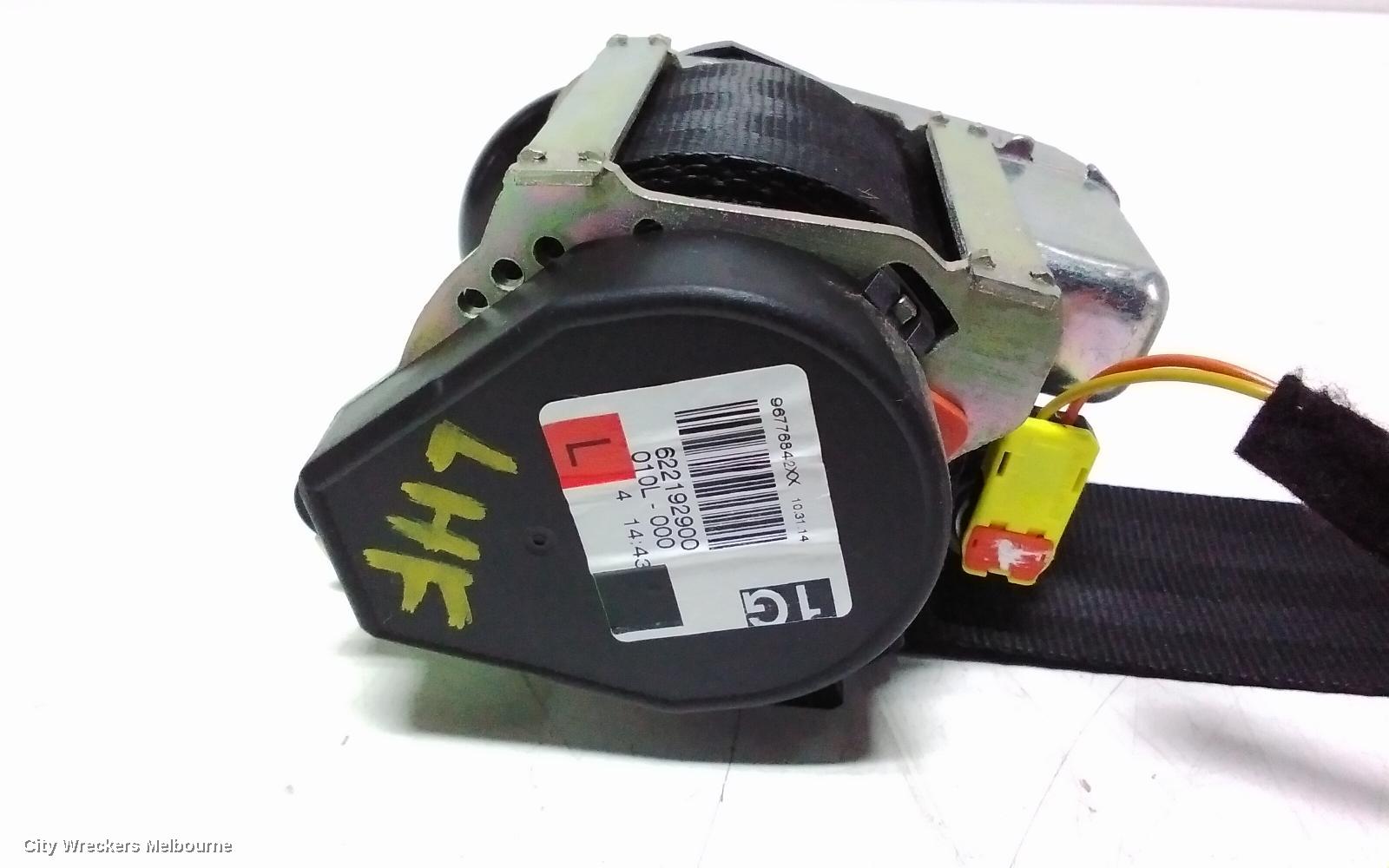 PEUGEOT 308 SEATBELT/STALK, LH FRONT, SEAT BELT ONLY, HATCH/WAGON, T9, 10/2014 - 01/2021 - Image 3