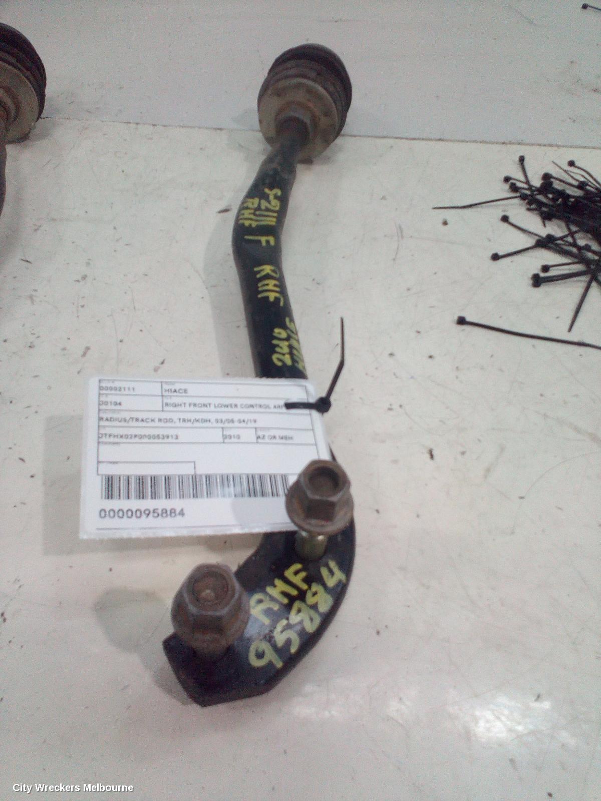 TOYOTA HIACE RIGHT FRONT LOWER CONTROL ARM, RADIUS/TRACK ROD, TRH/KDH, 03/2005 - 04/2019 - Image 2