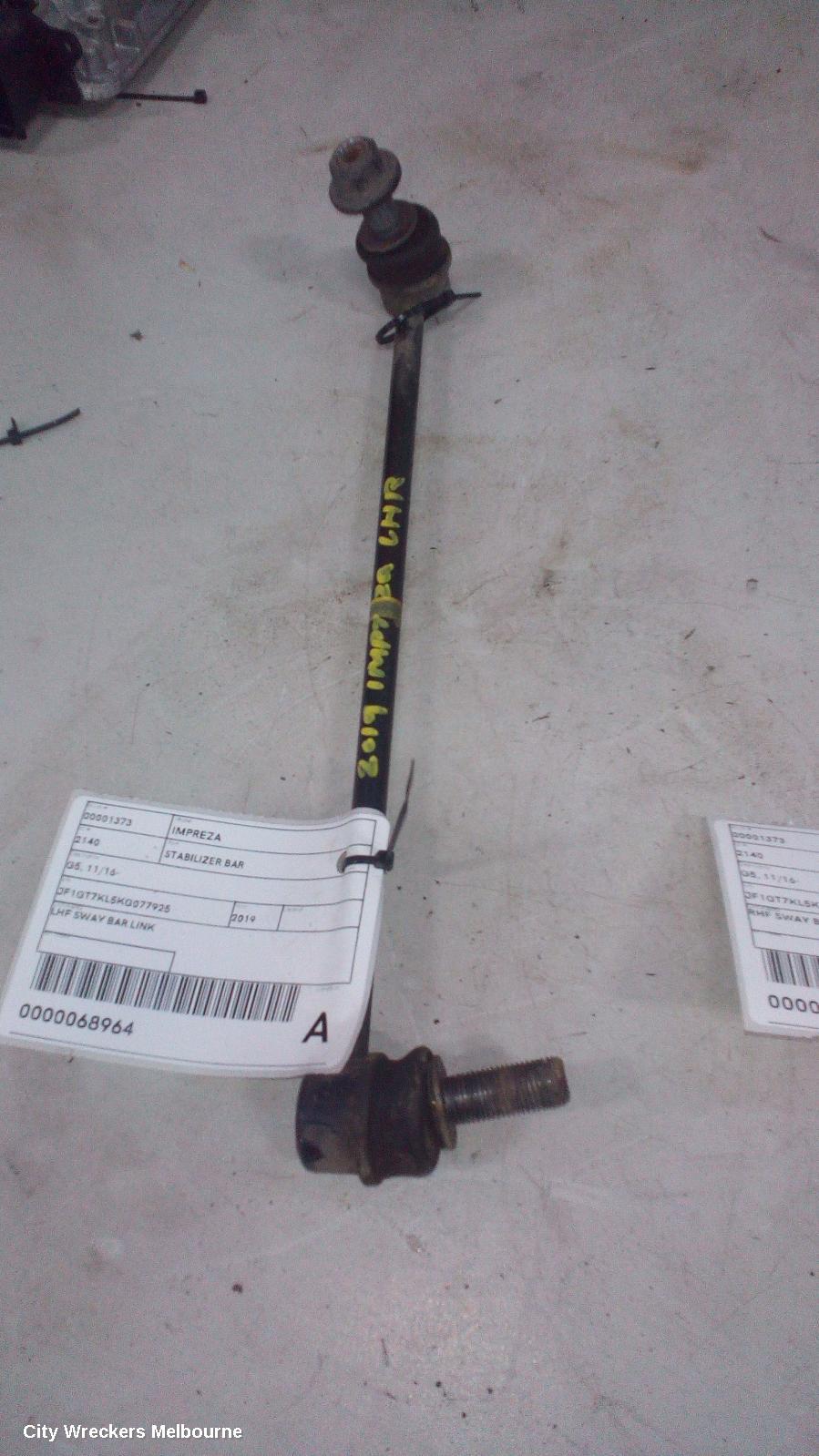 SUBARU IMPREZA STABILISER BAR, G5, FRONT, 11/2016 - 09/2023 - Image 1