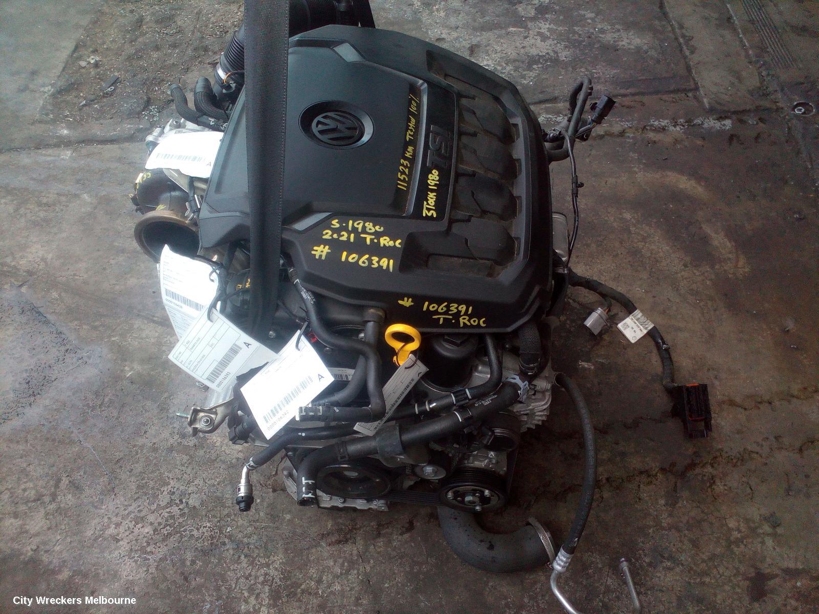 VOLKSWAGEN T-ROC ENGINE, PETROL, 2.0, TURBO, CZPB CODE, A1, 03/2020 ONWARDS - Image 1