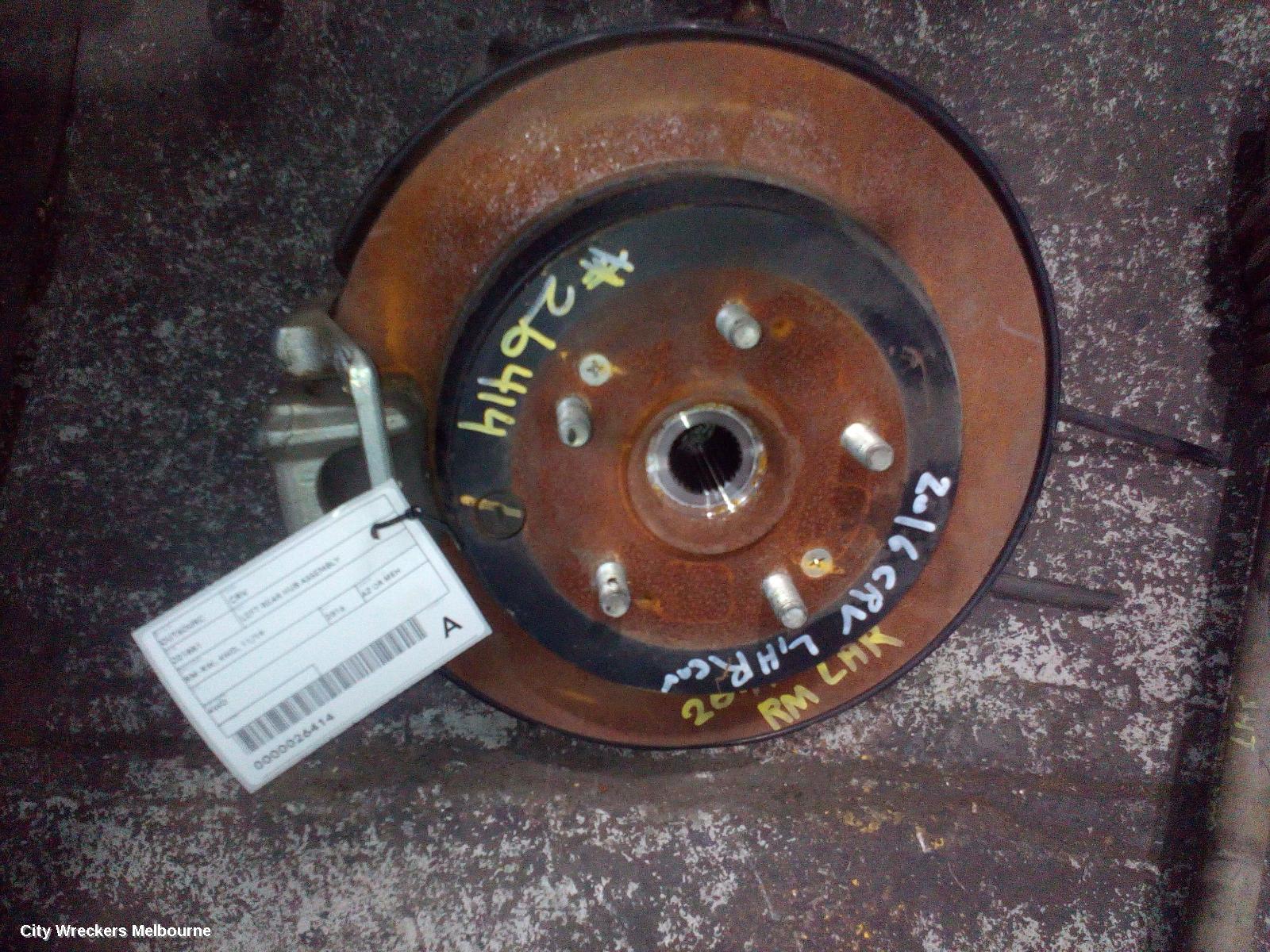 HONDA CRV LEFT REAR HUB ASSEMBLY, RM-RW, 4WD, 11/2014 ONWARDS - Image 1