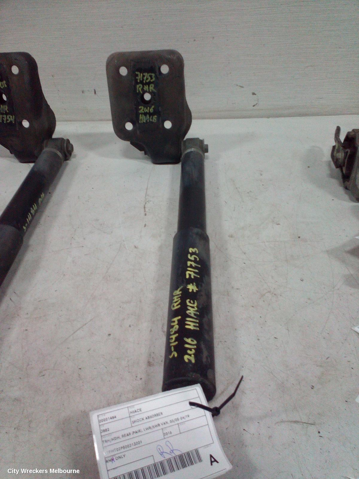 TOYOTA HIACE SHOCK ABSORBER, TRH/KDH, REAR (PAIR), LWB/SWB VAN, 03/2005 - 04/2019 - Image 1