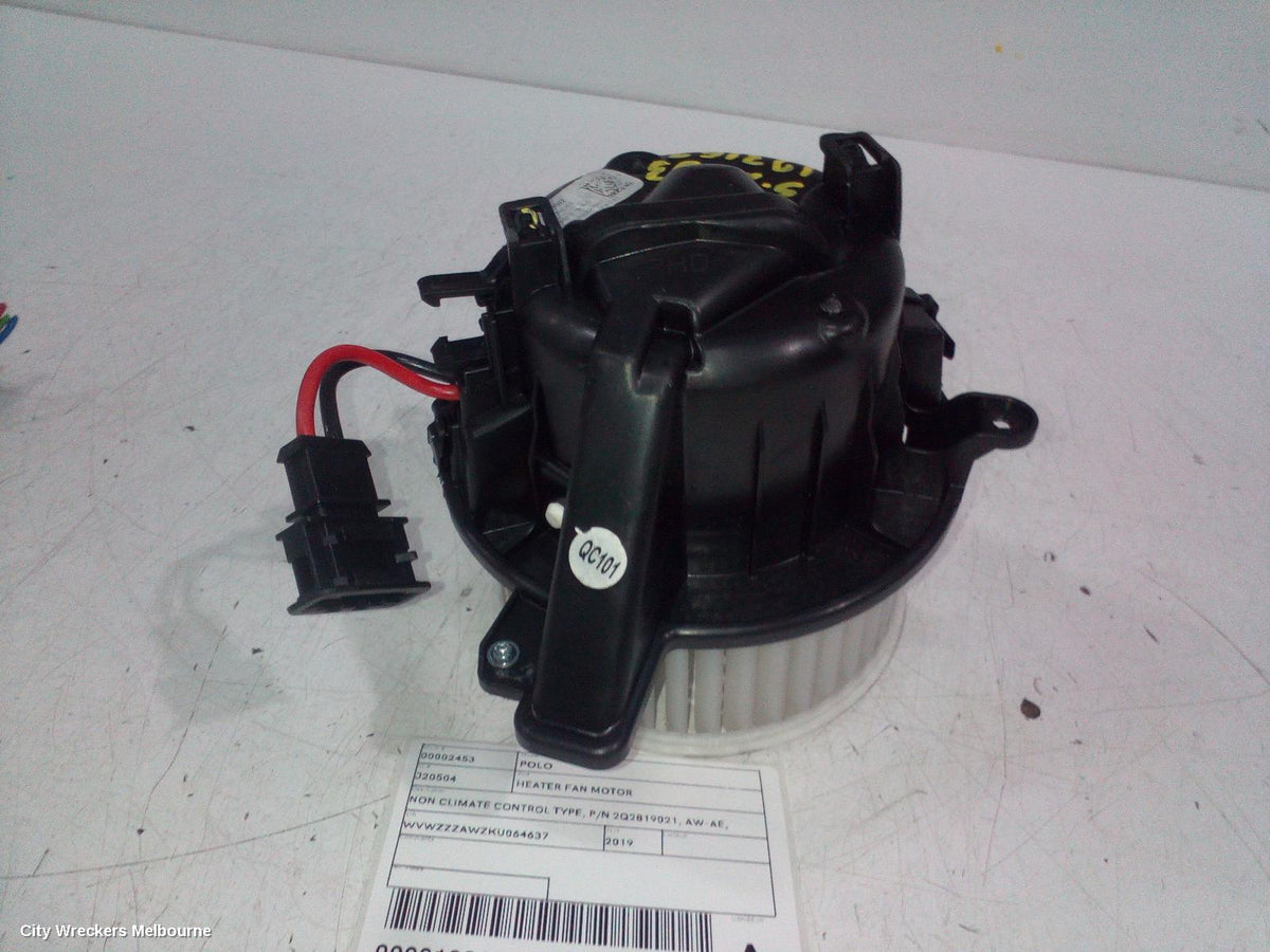 VOLKSWAGEN POLO HEATER FAN MOTOR, NON CLIMATE CONTROL TYPE, P/N 2Q2819021, AW-AE, 09/2017 ONWARDS - Image 3