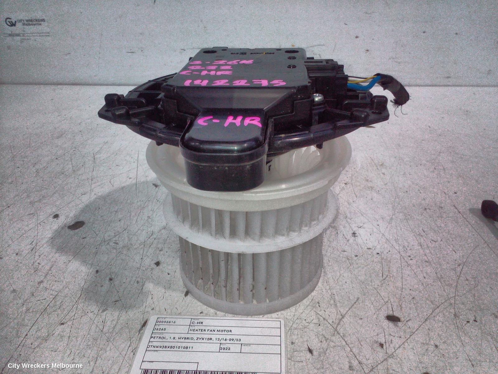 TOYOTA C-HR HEATER FAN MOTOR, PETROL, 1.8, HYBRID, ZYX10R, 12/2016 - 09/2023 - Image 2