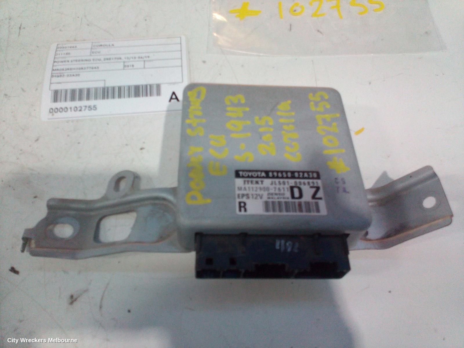 TOYOTA COROLLA ECU, POWER STEERING ECU, ZRE172R, 12/2013 - 06/2019 - Image 2