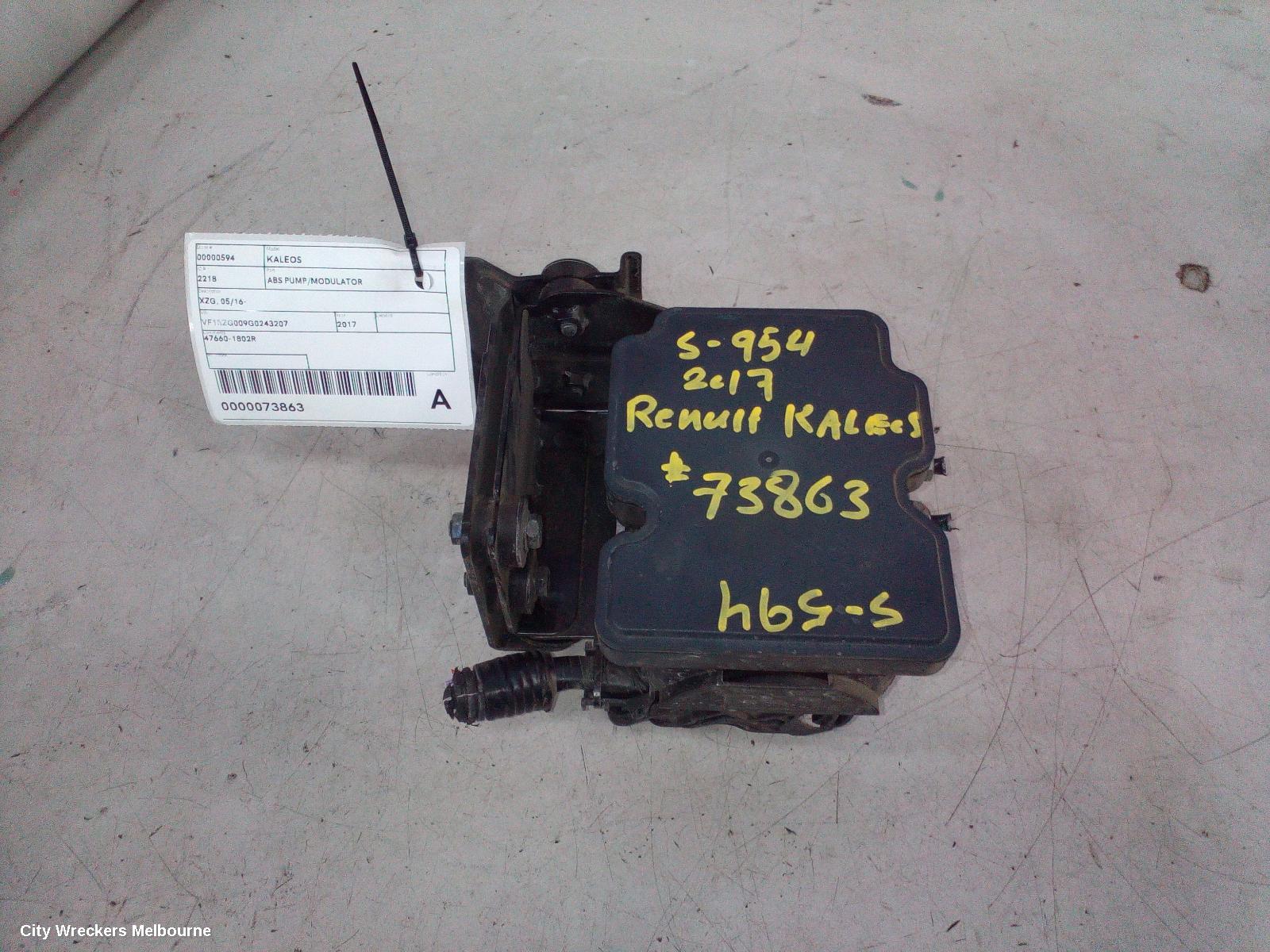 RENAULT KALEOS ABS PUMP/MODULATOR, XZG, 05/2016 ONWARDS - Image 1