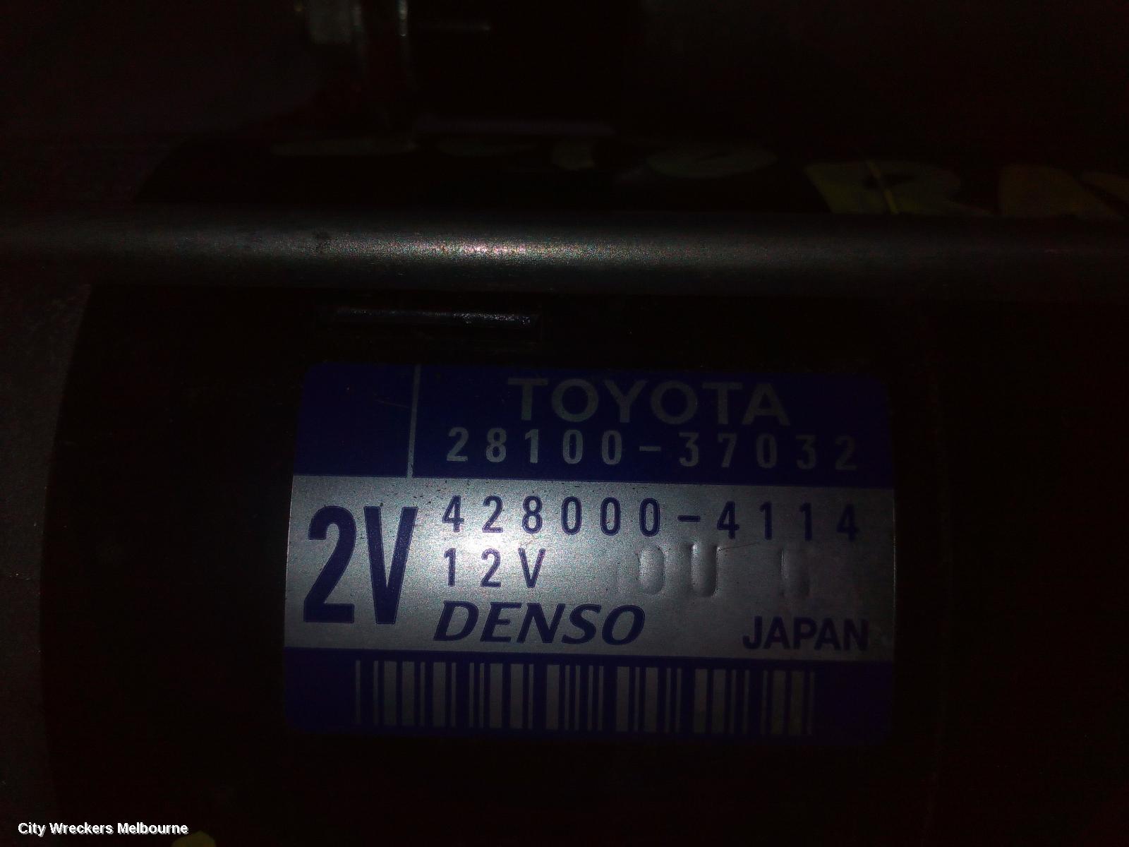 TOYOTA RAV4 STARTER, PETROL, 2.0, 3ZR-FE, ZSA42R, 12/2012 - 11/2018 - Image 2