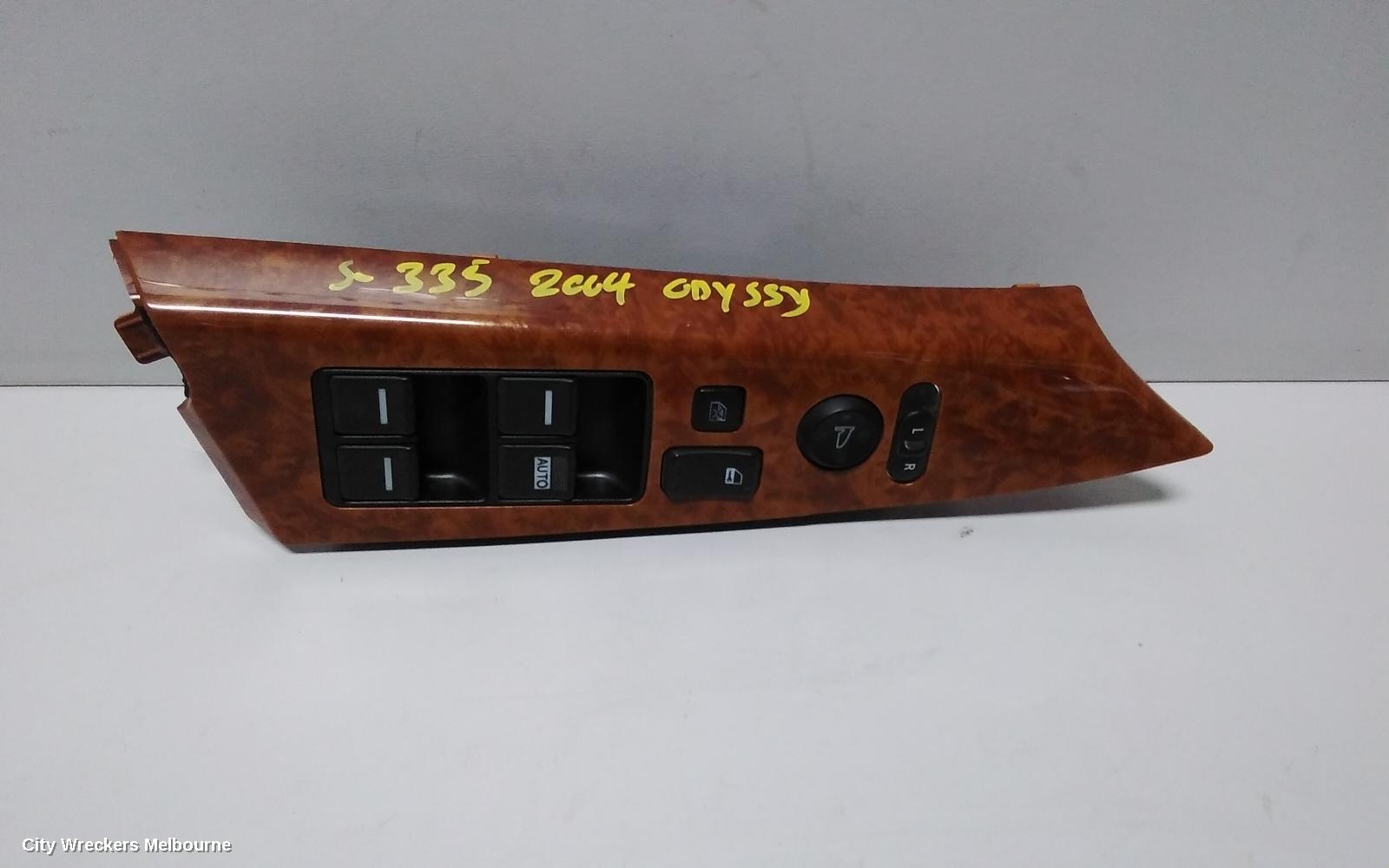 HONDA ODYSSEY PWR DR WIND SWITCH, RH FRONT (MASTER SWITCH), RB, 07/2004 - 03/2009 (AUS ONLY) - Image 2