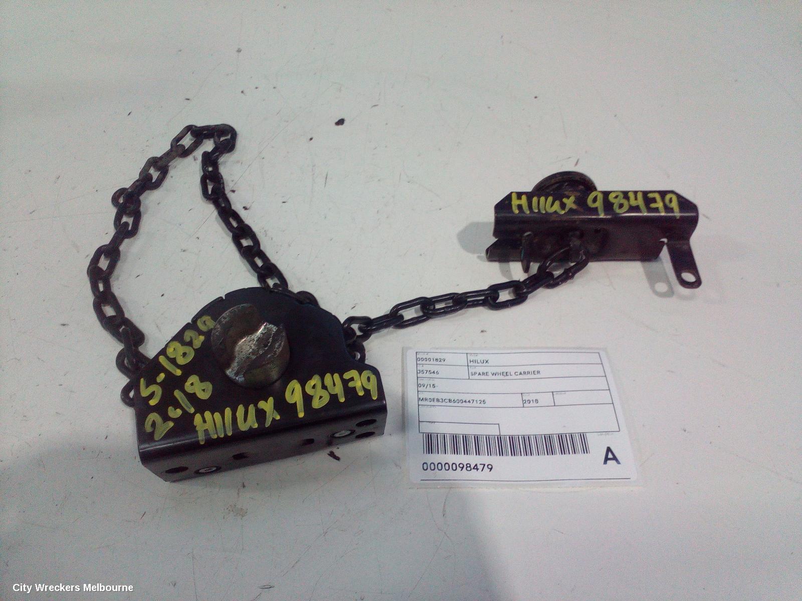 TOYOTA HILUX SPARE WHEEL CARRIER, 09/2015 ONWARDS - Image 1